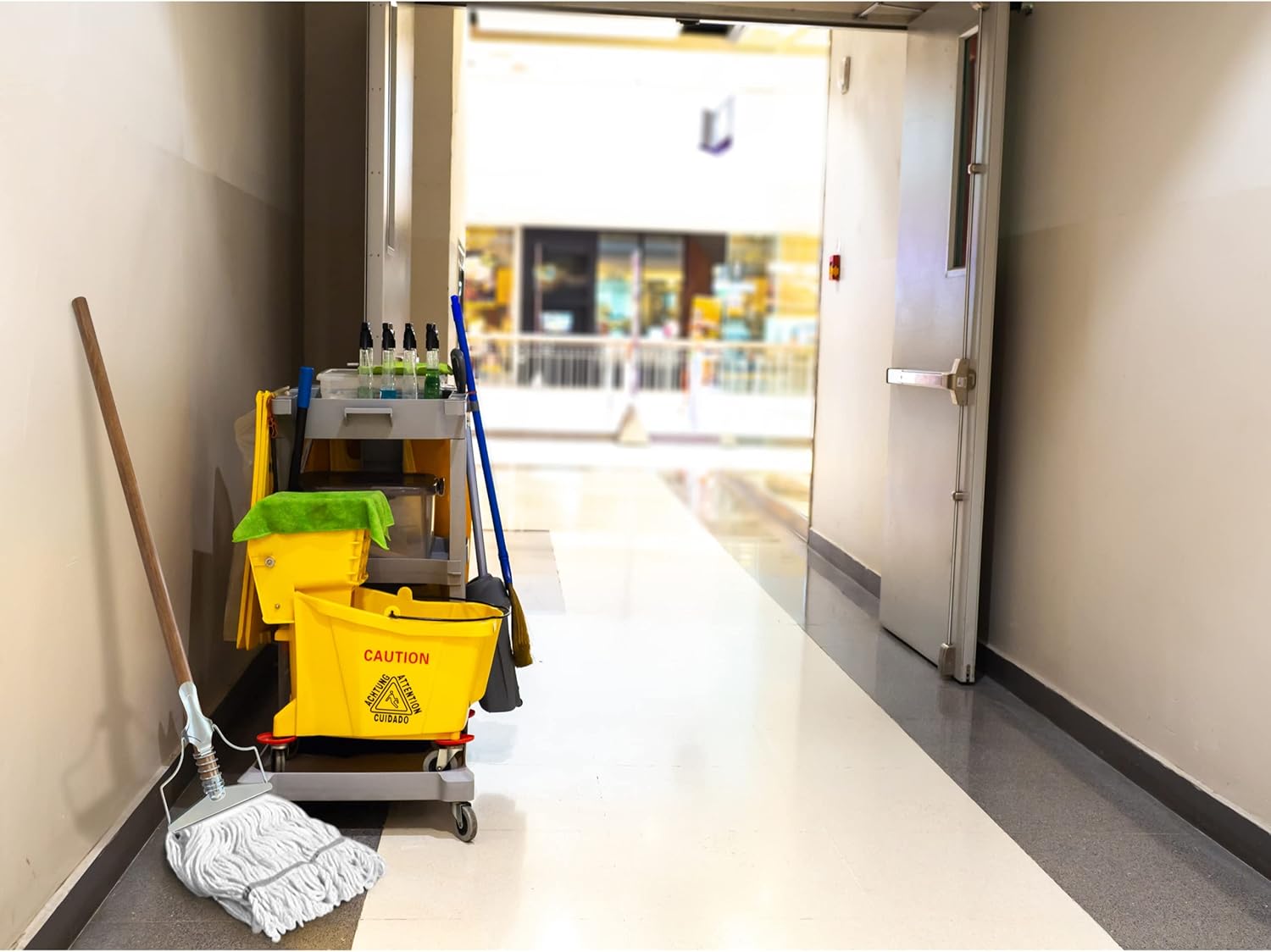 Heavy-Duty 59 Mop Handle Professional Mops for Floor Cleaning