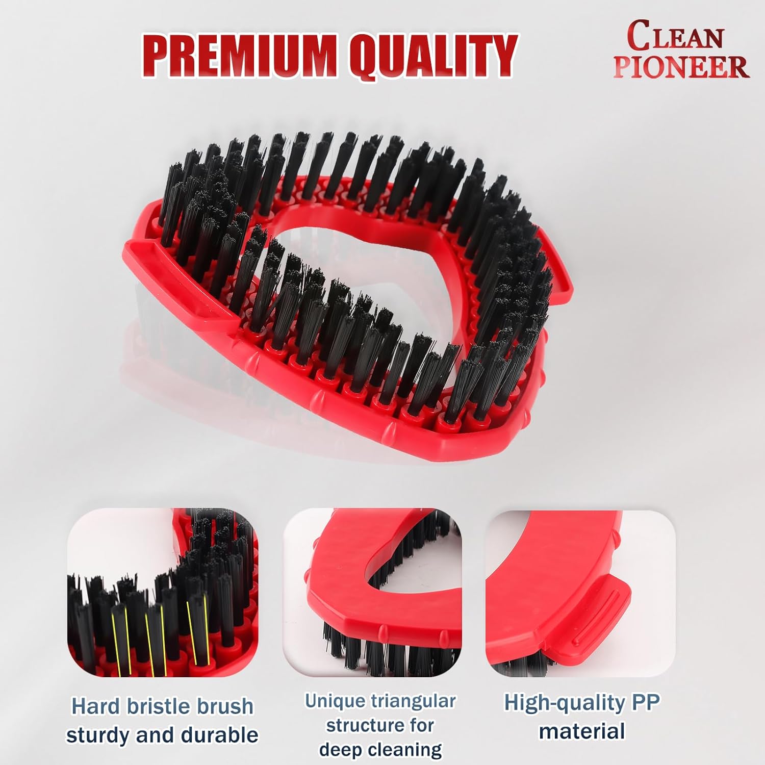 2-Piece Spin Scrub Brush for Efficient Floor Cleaning