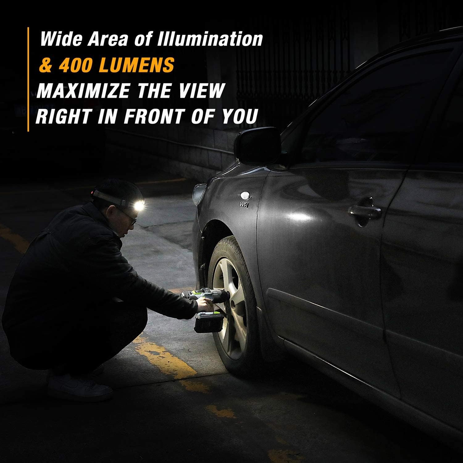 210 Lights Up Broadbeam Headlamp
