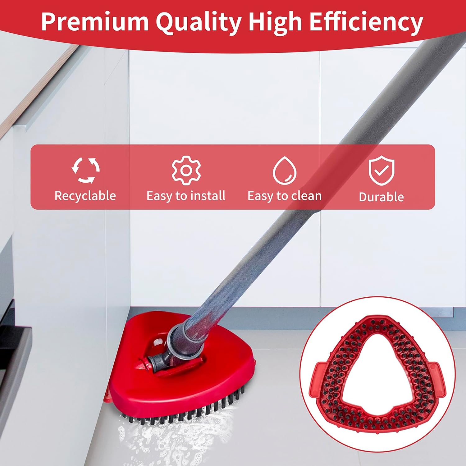 Scrub Brush Replacement Head for O Cedar Spin Mop