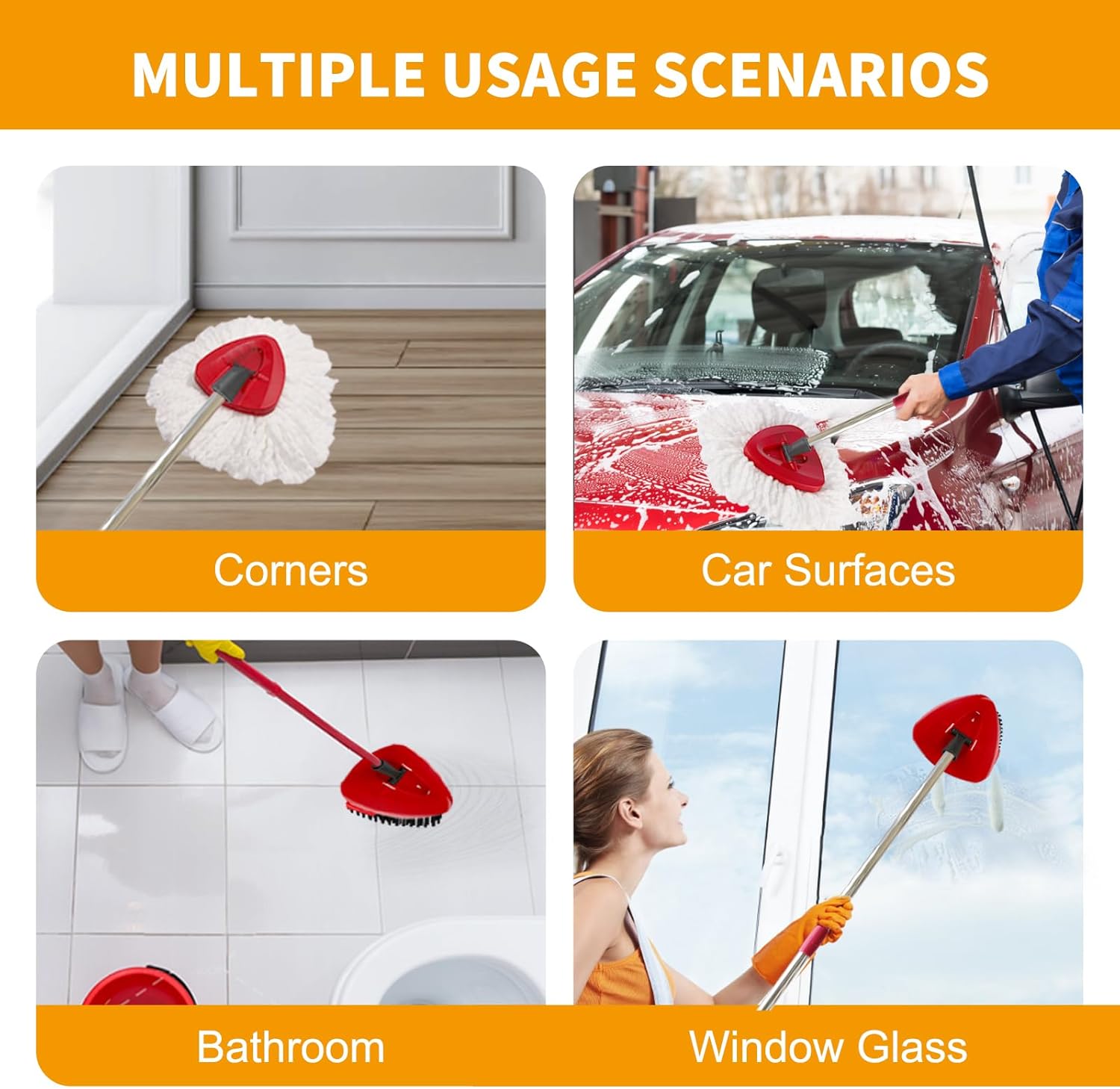 YZJAJZY Mop Heads Replacement Set for 1-Tank Spin Mop
