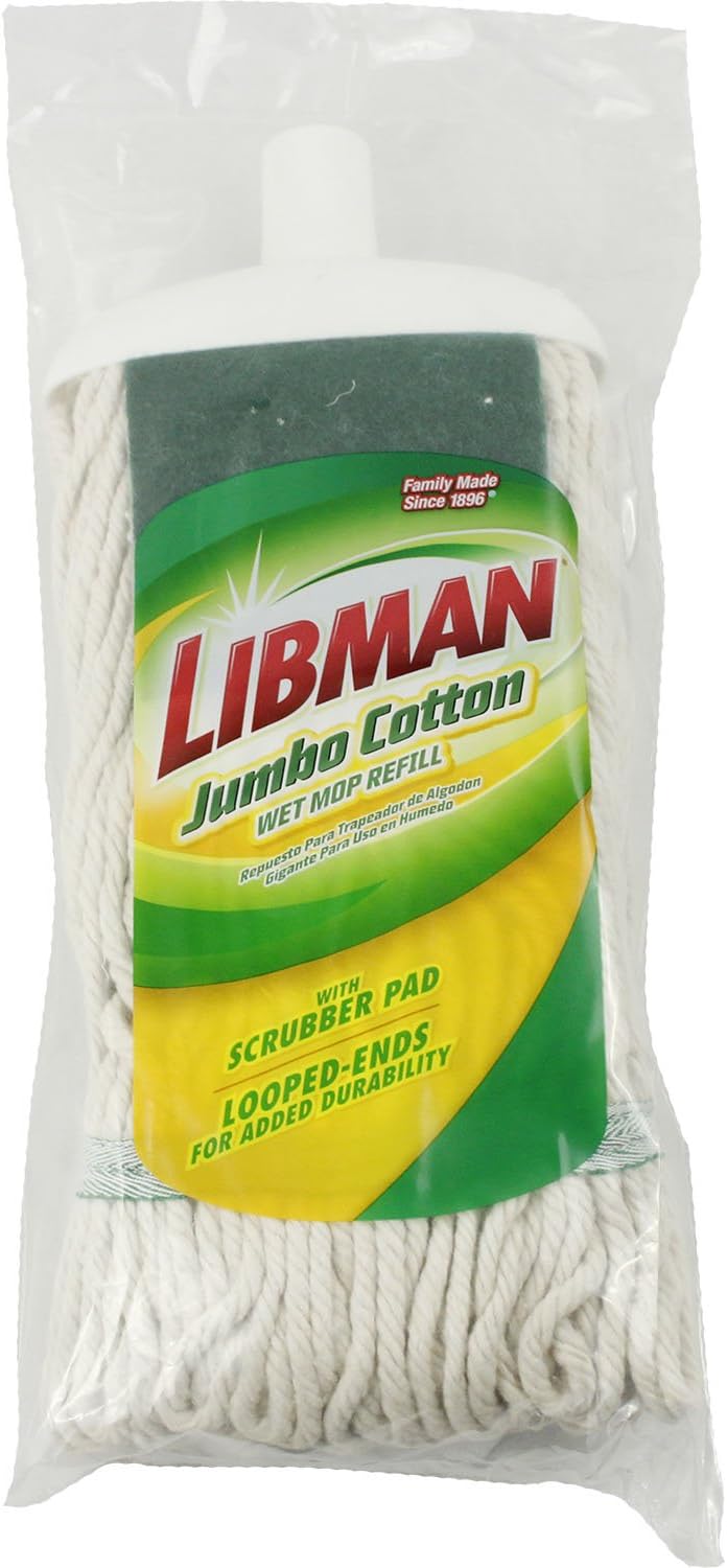 Experience Pro-Grade Performance with Libman 130 Jumbo Cotton Wet Mop Refill
