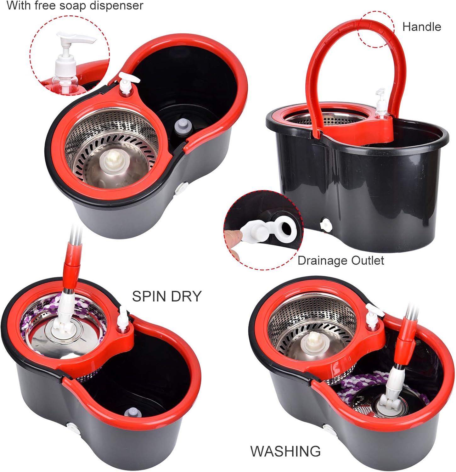 360 Mop Set with Bucket