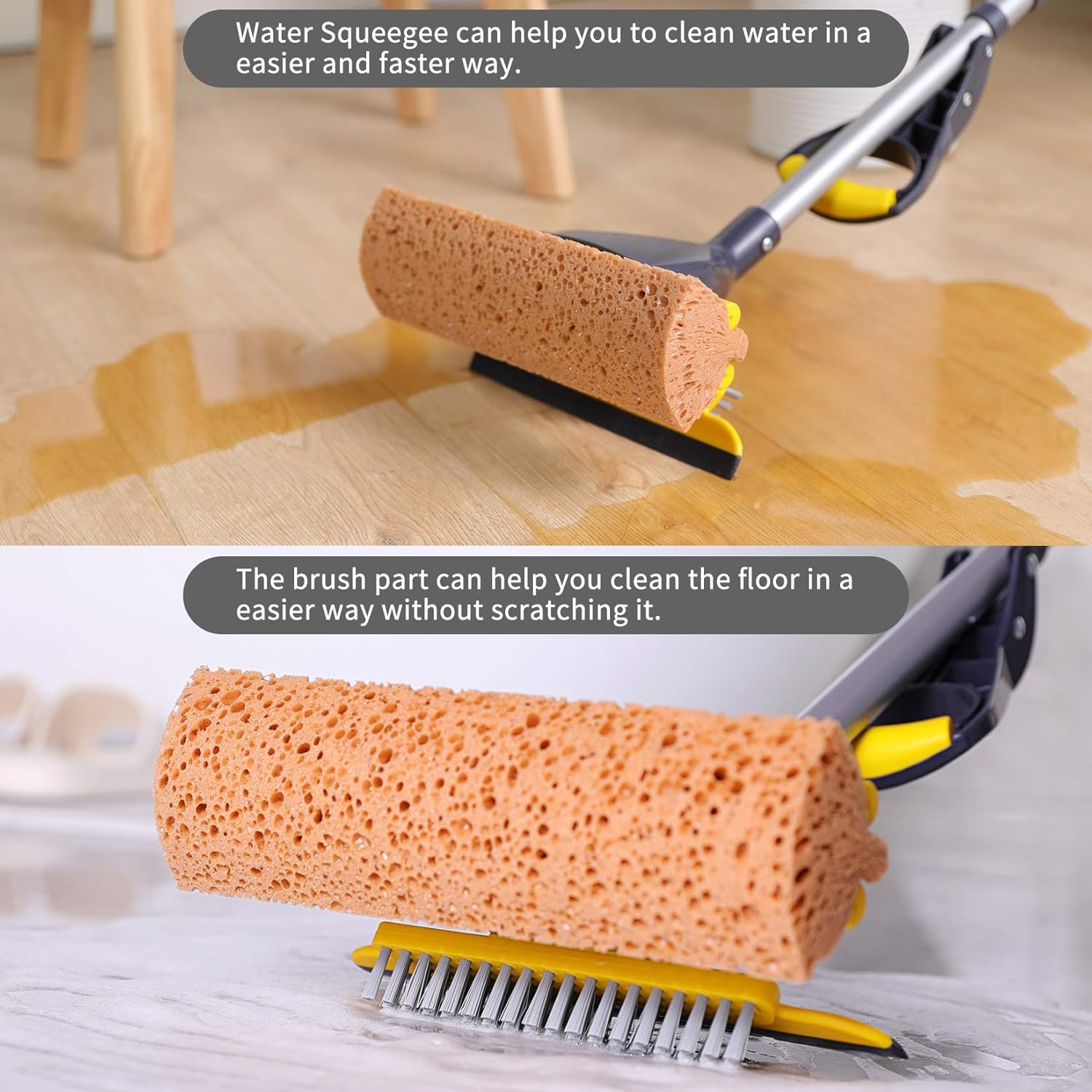 Experience DeepCLEAN with Yocada Sponge Mop