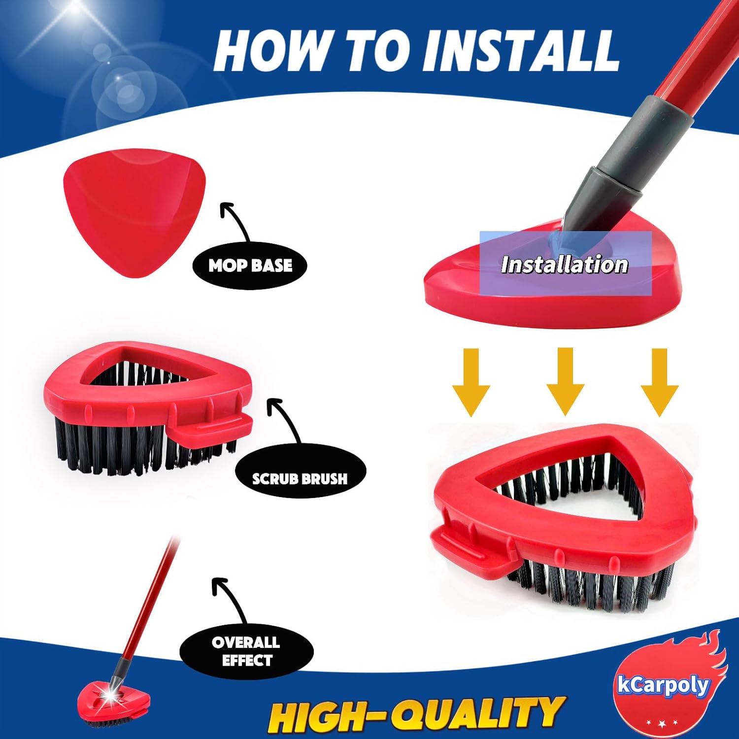 Durable Mop Brush Perfect for Tile More