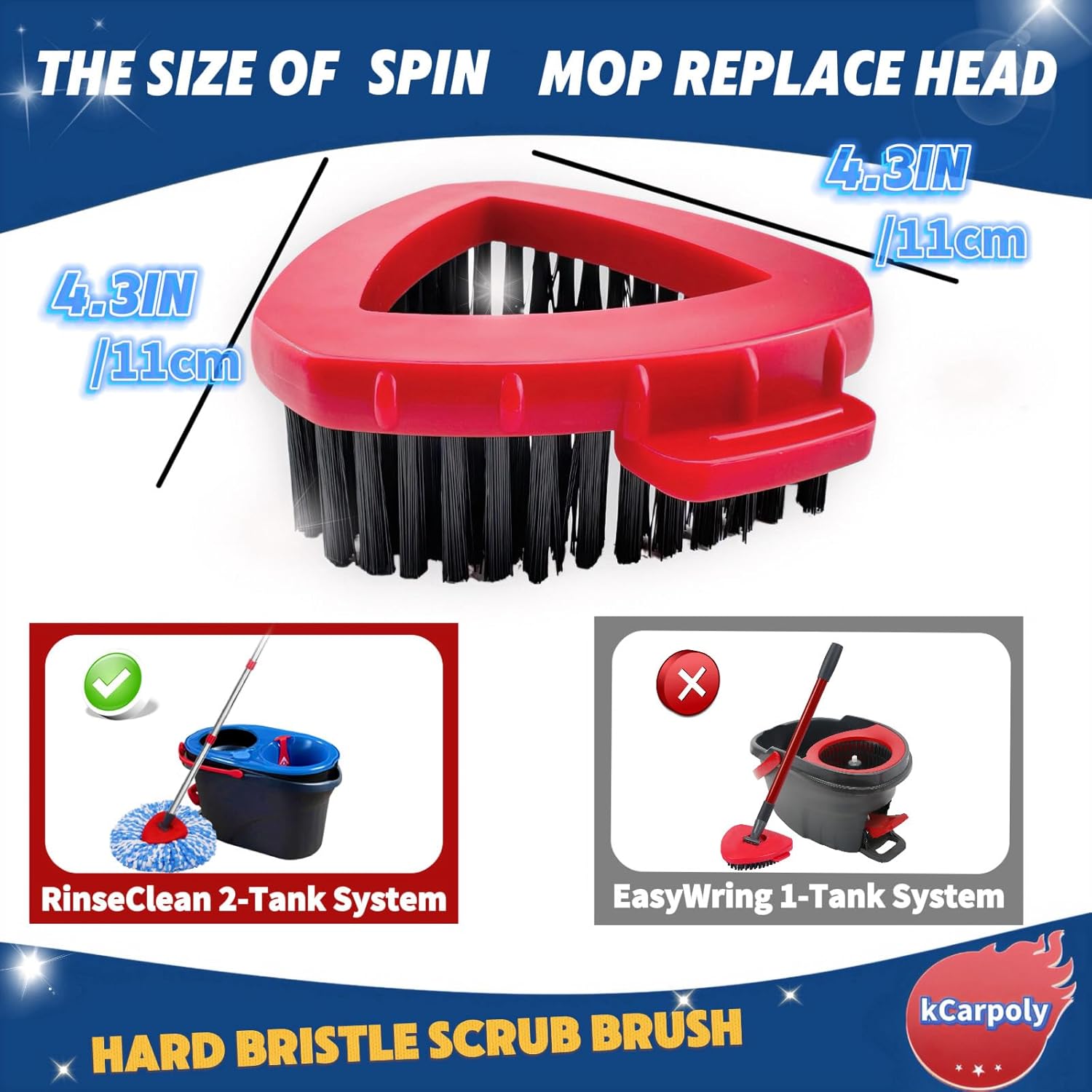 Durable Mop Brush Perfect for Tile More