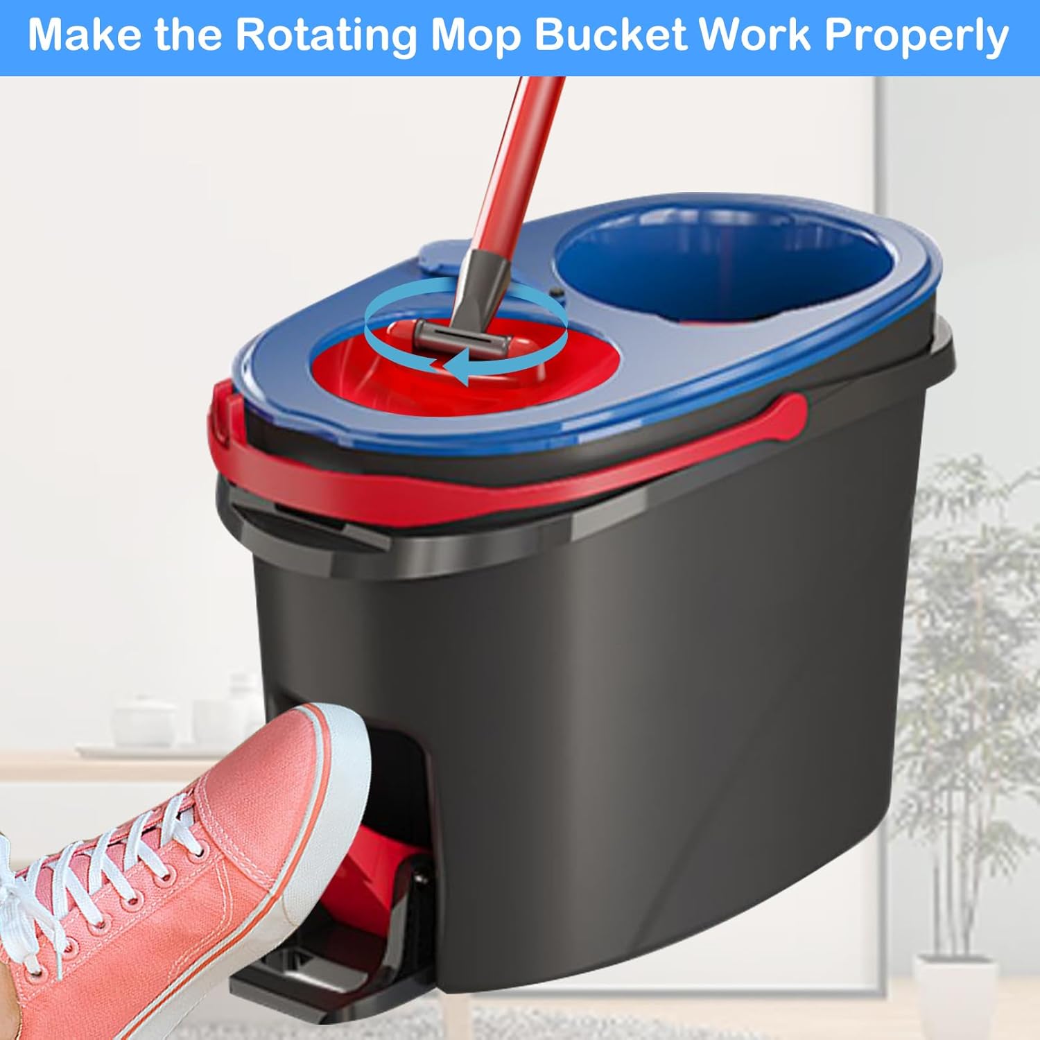 Compact Durable Spin Mop Bucket Replacement for O-CedarVilida