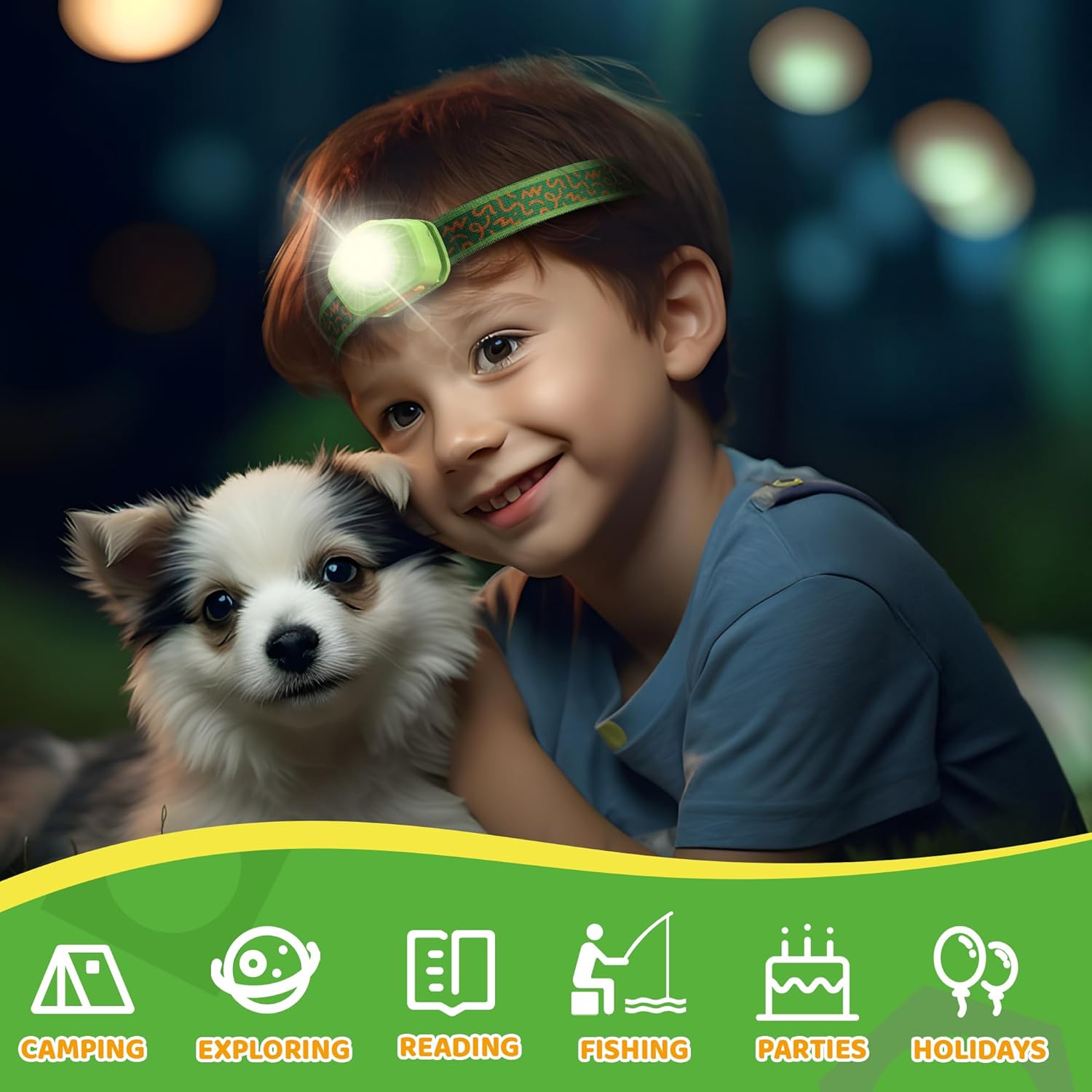 EverBrite LED Headlamp with RGB Mode and 3 Light Modes