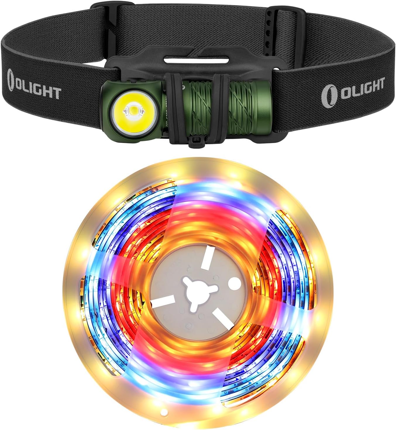 1100 Lumens Headlamp - Super Bright Portable OLight Perun 2 Mini