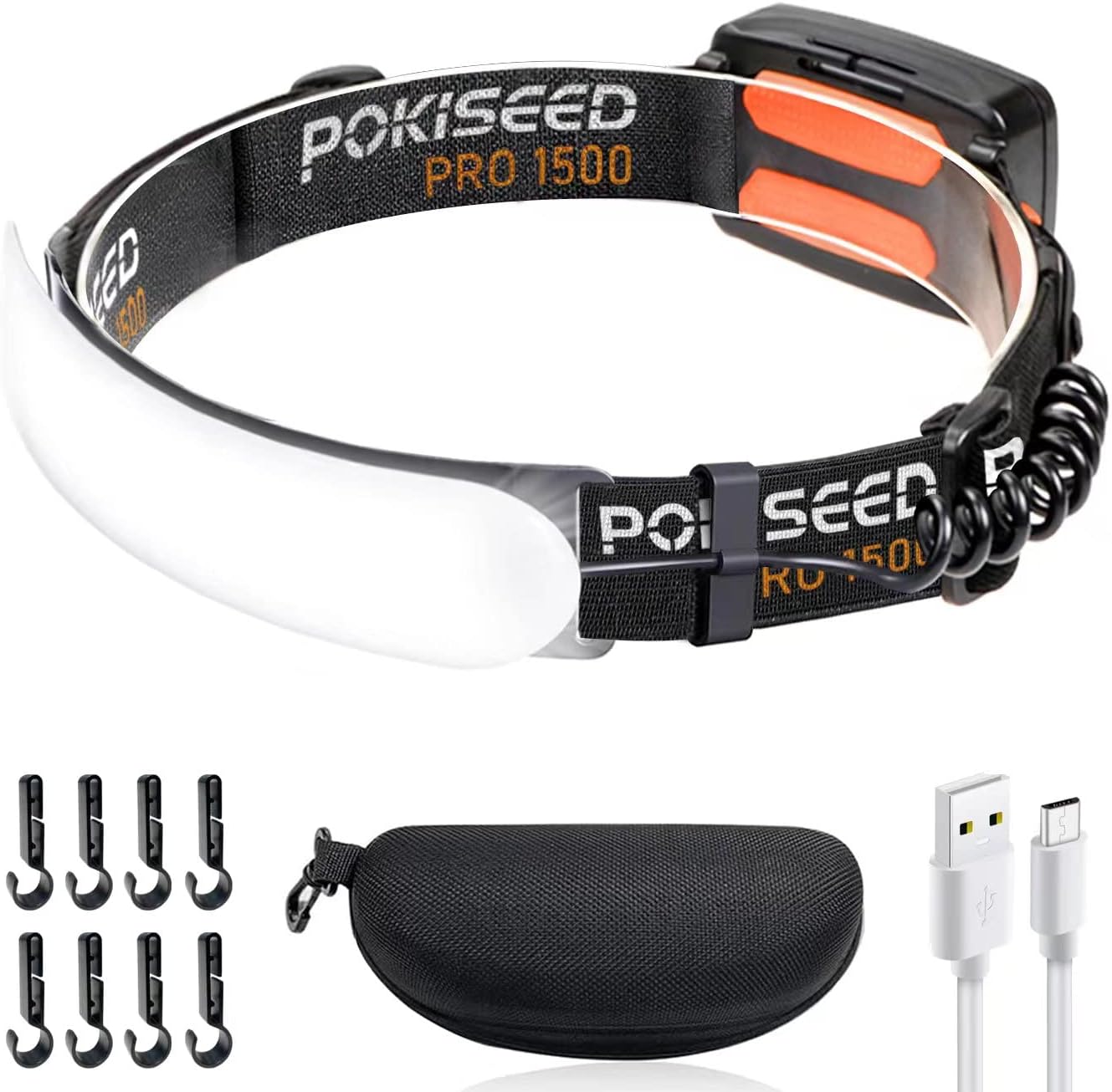 Bright 1500 Lumens Rechargeable Headlamp