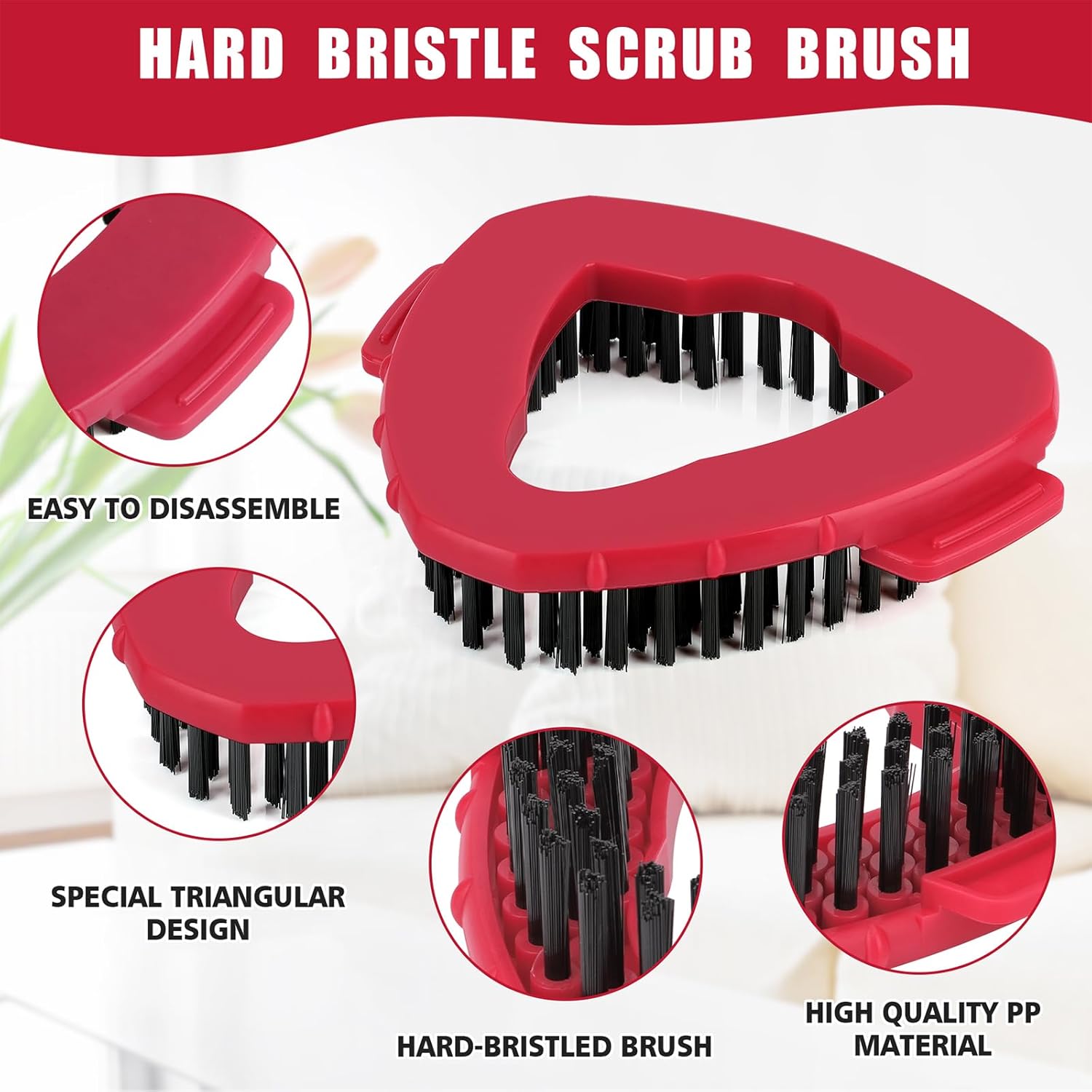 Tidy Monster scrub brush replacement head for bathroom and kitchen cleaning