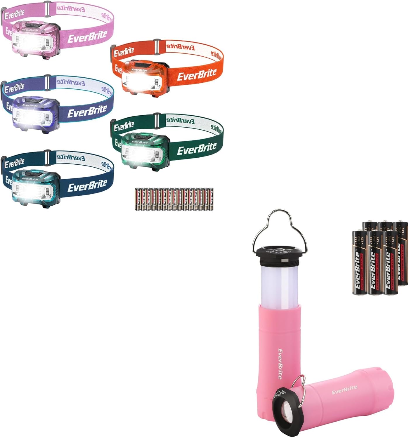 5-Pack Kids Headlamp 2-Pack 2-in-1 Mini Lanterns