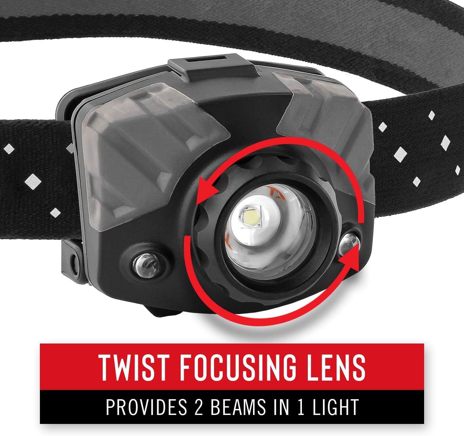 Coast FL78R 530 Lumen Tri-Color Rechargeable Headlamp