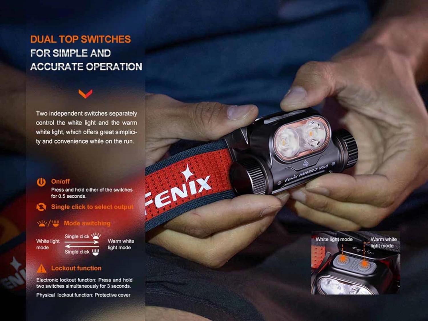 FENIX HM65R-T V20 Power Dual-Beam Headlamp