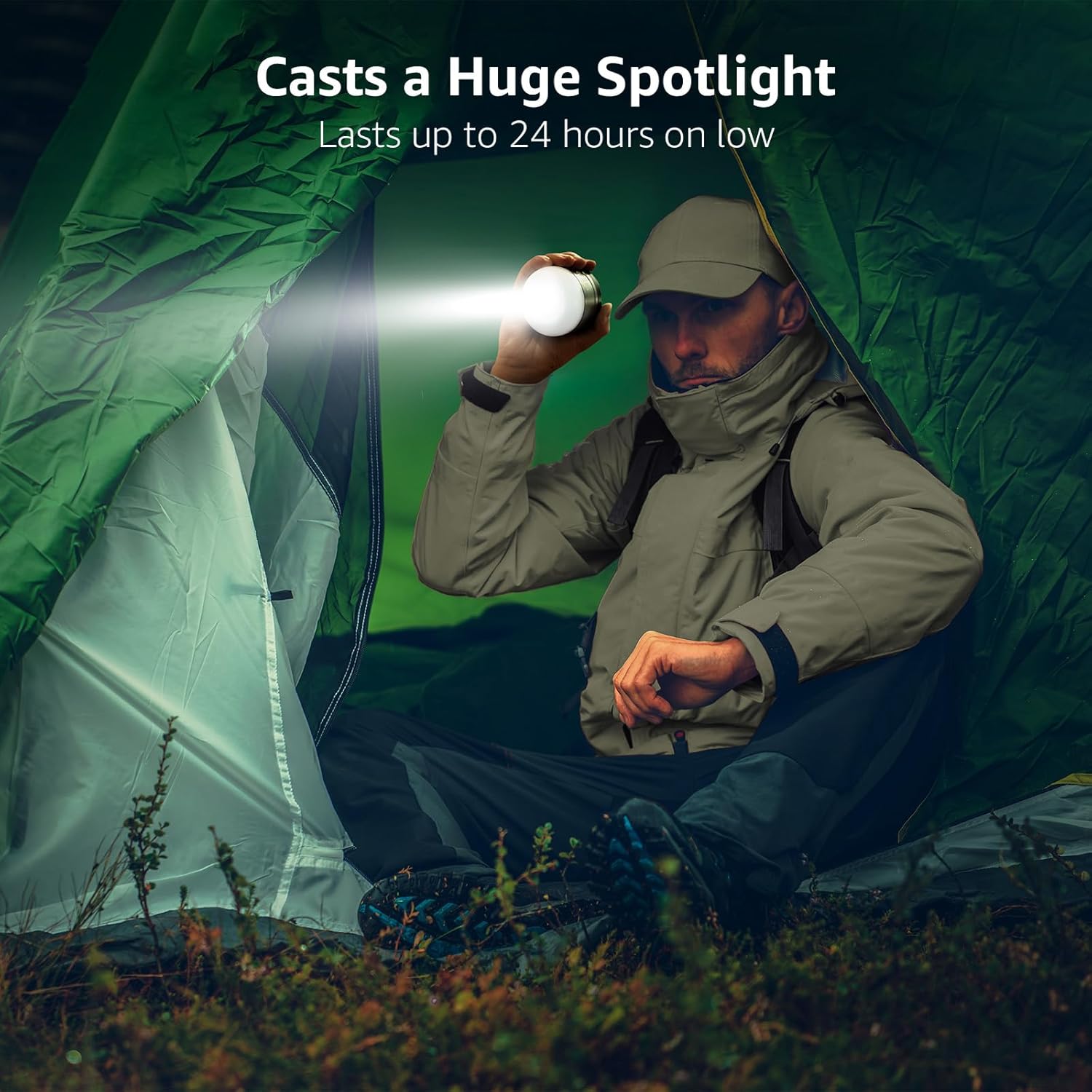 Lighting EVER LE LED Camping Lantern with 5 Modes and Power Bank