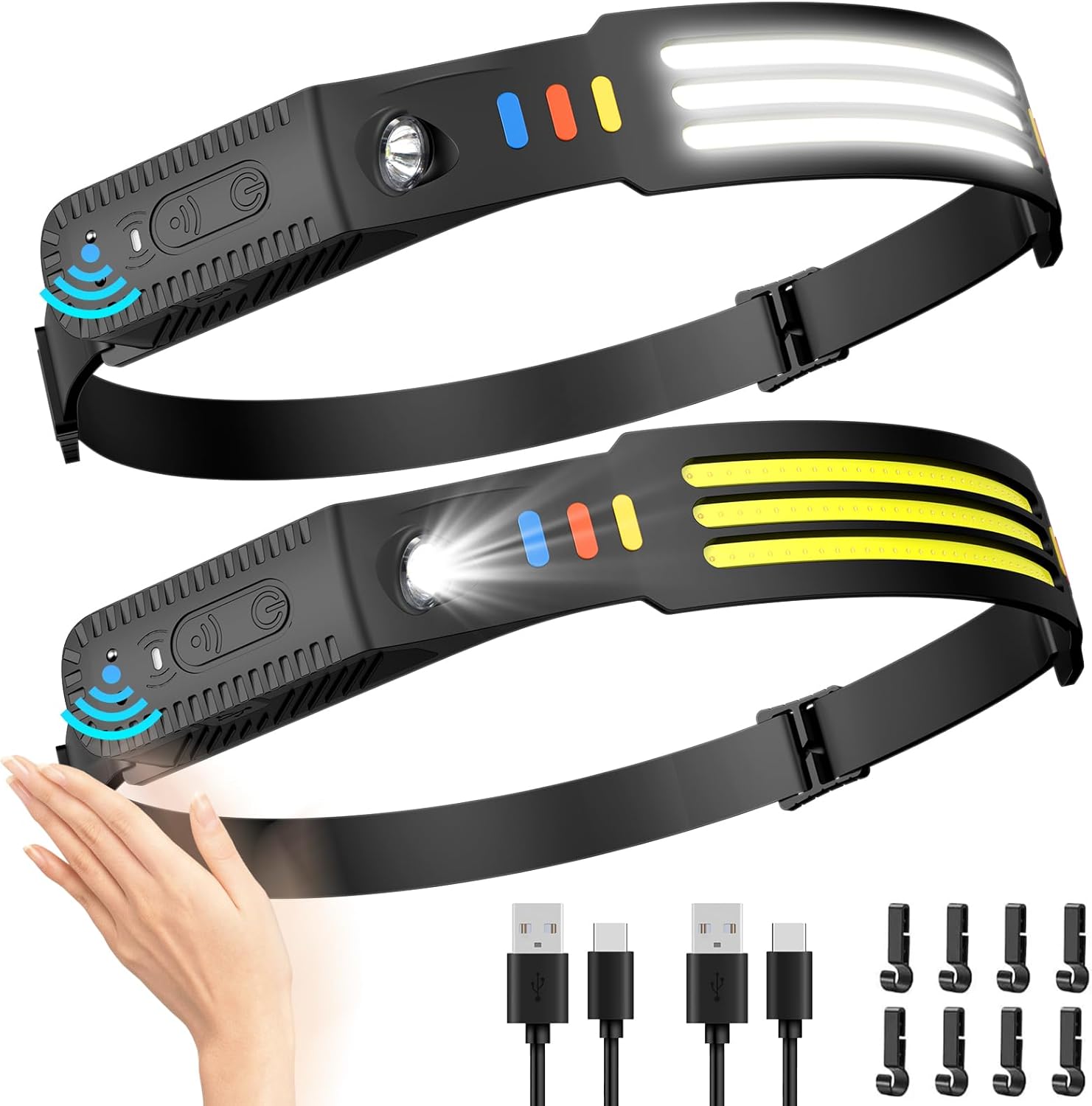 230 Wide Beam Rechargeable Headlamp with Motion Sensor