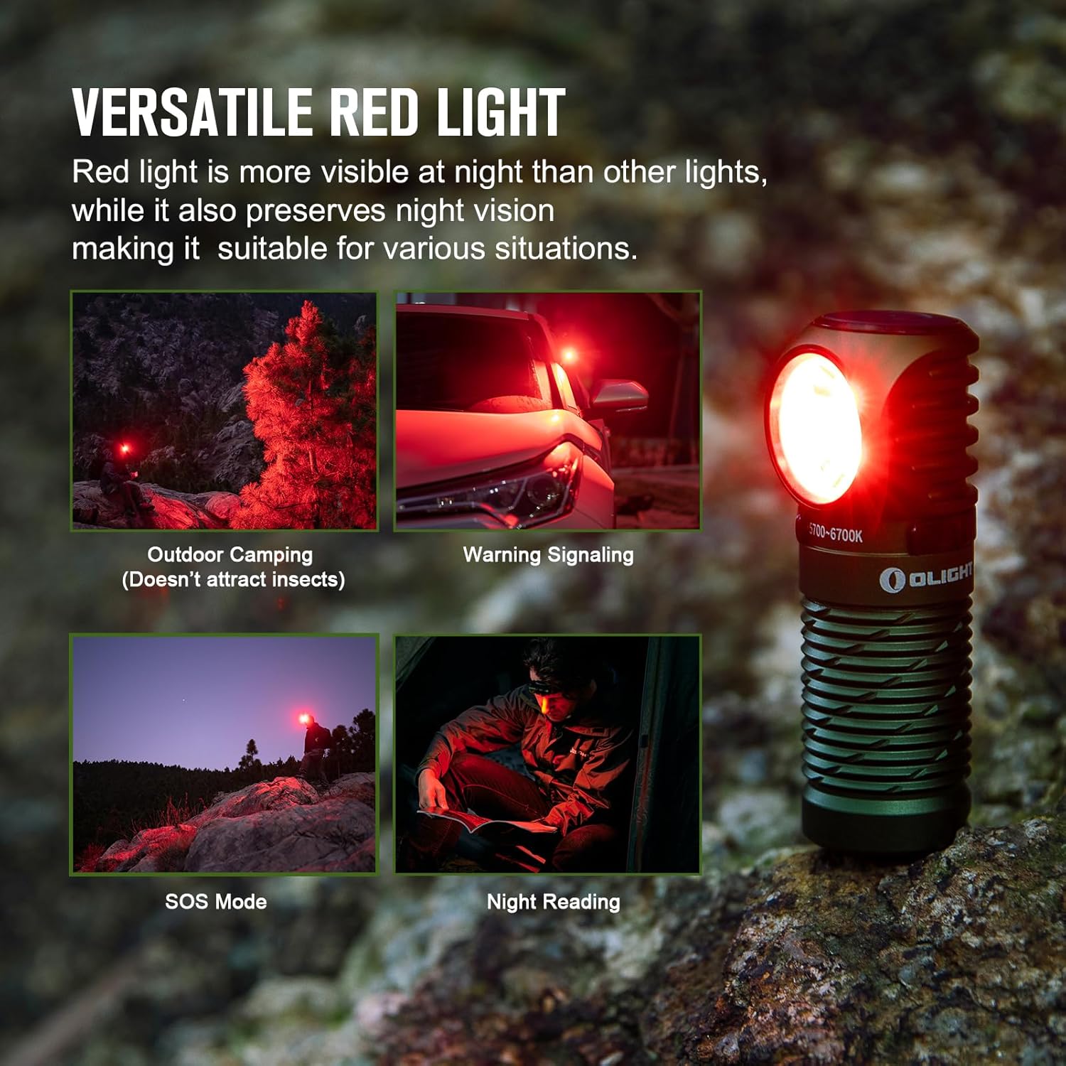 OLIGHT Perun 2 Mini Headlamp 1100 Lumens Rechargeable with Red Light Option