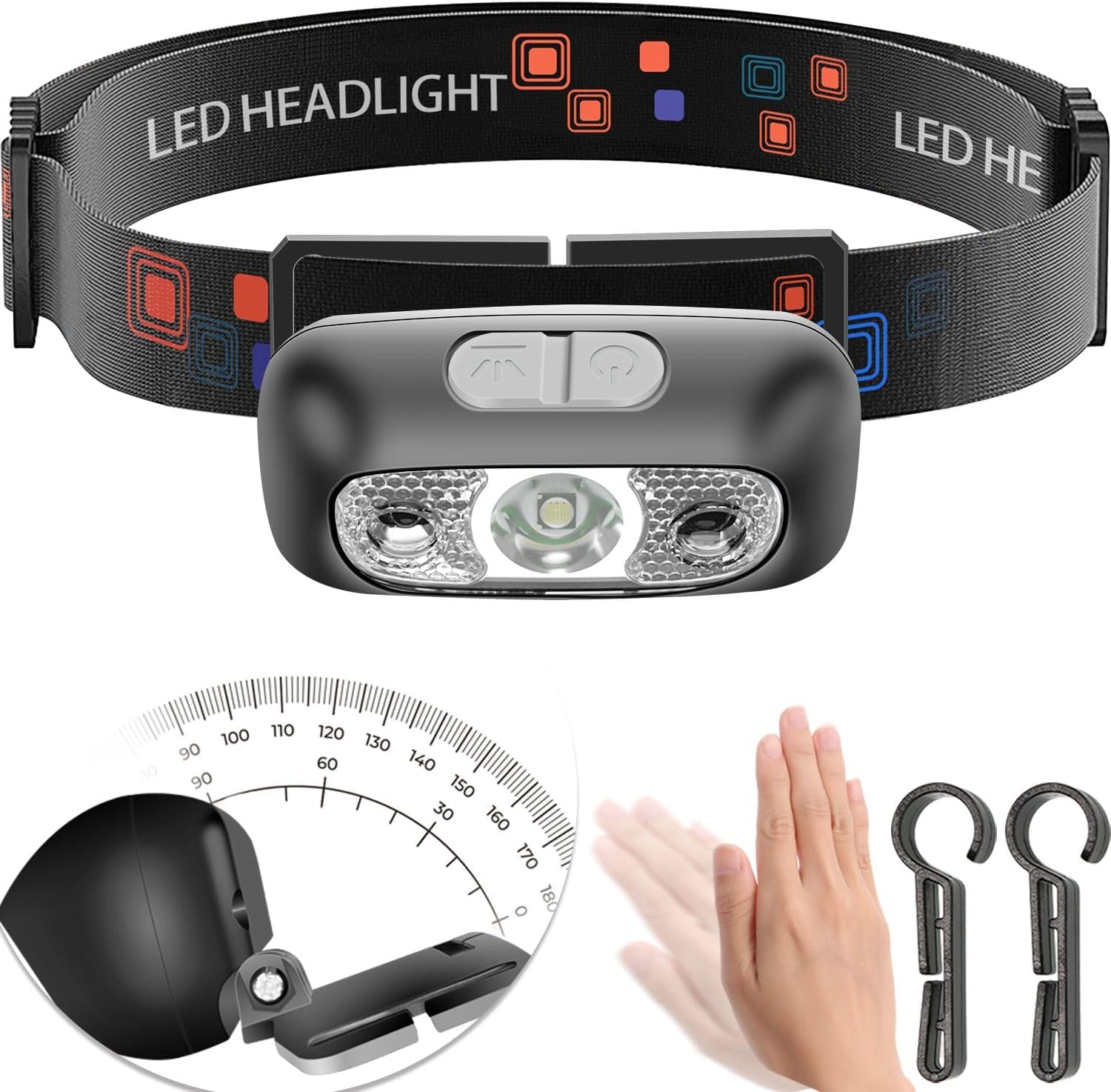Stylish Waterproof Headlamp for Day Night