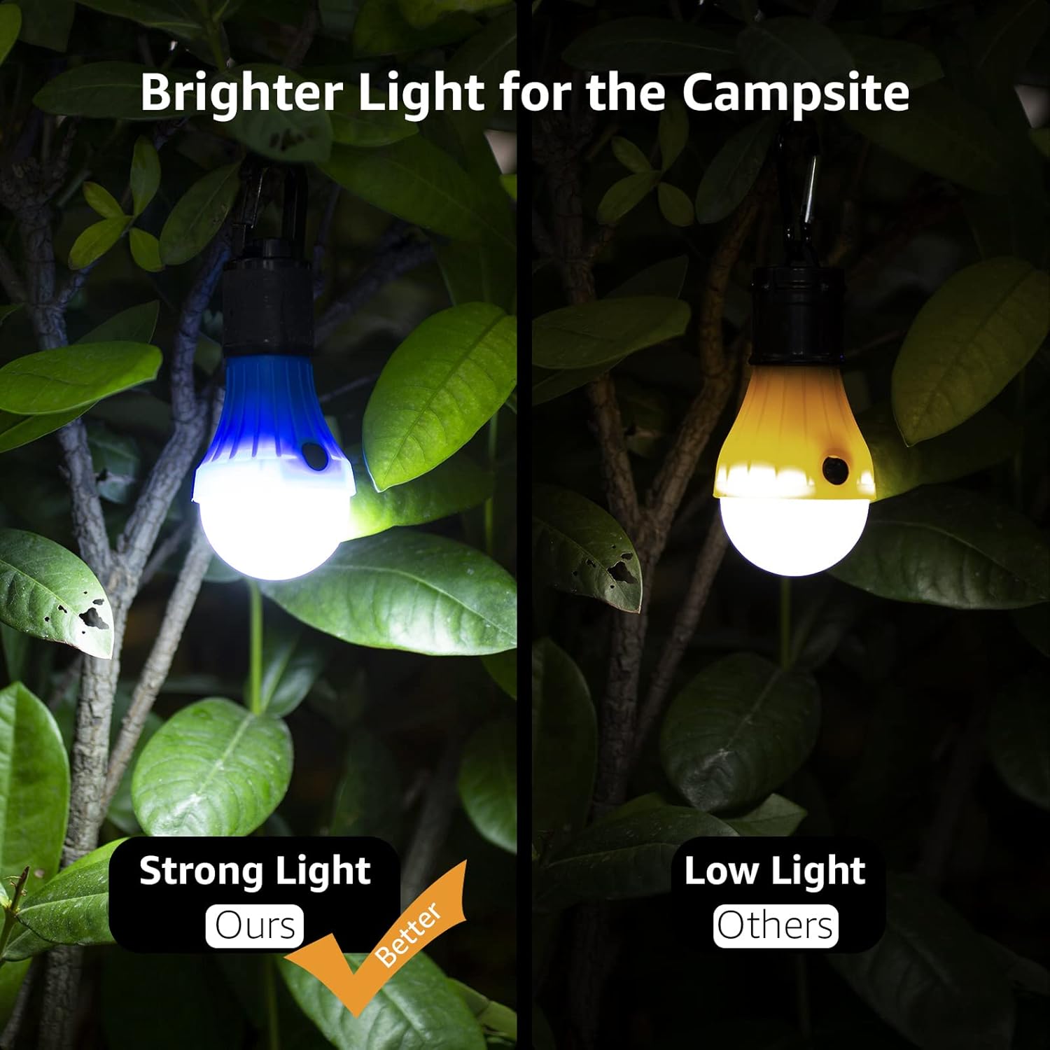 -central Lepro LED Camping Lantern - Bright Portable for Hiking