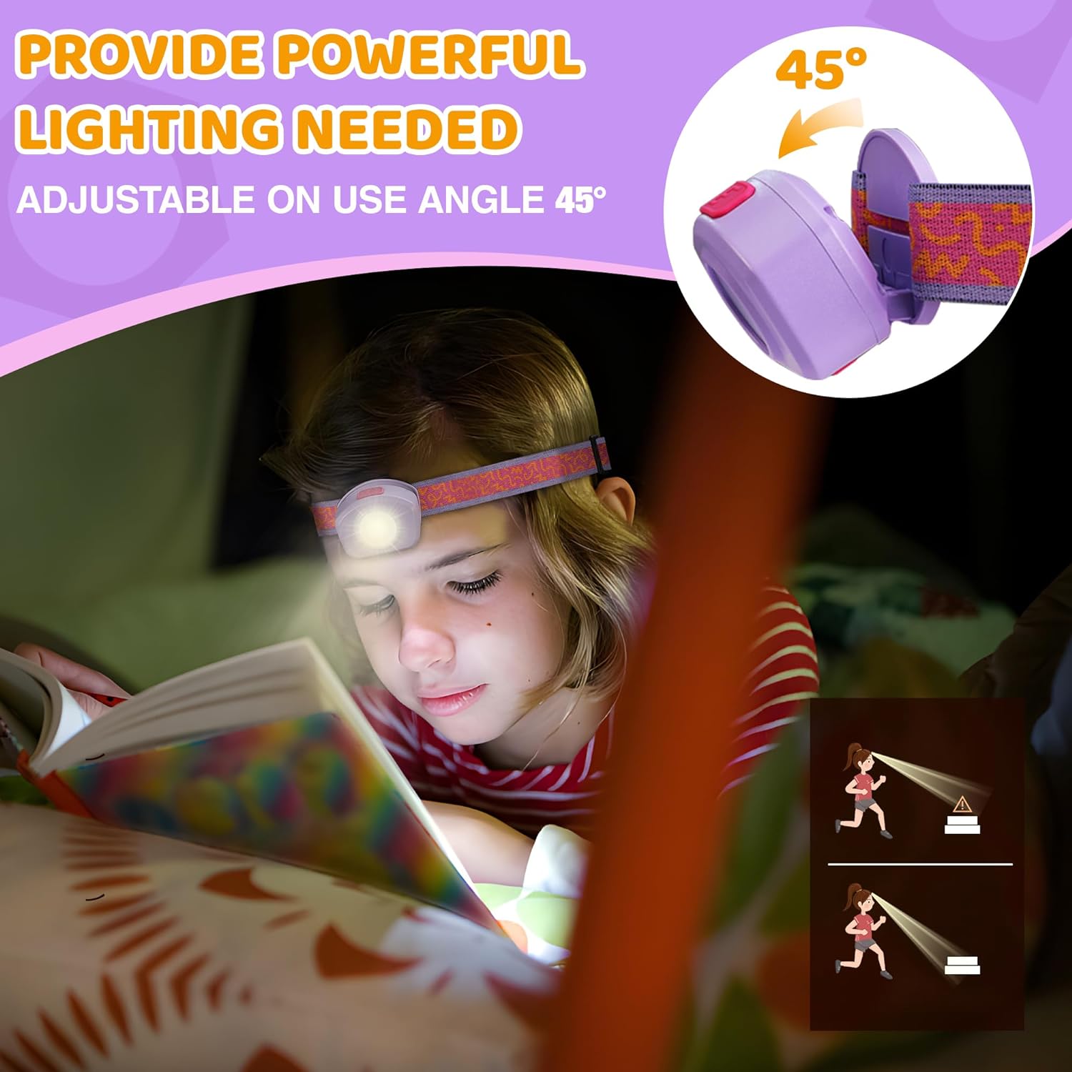 Bright Fun rgb led headlamp for kids