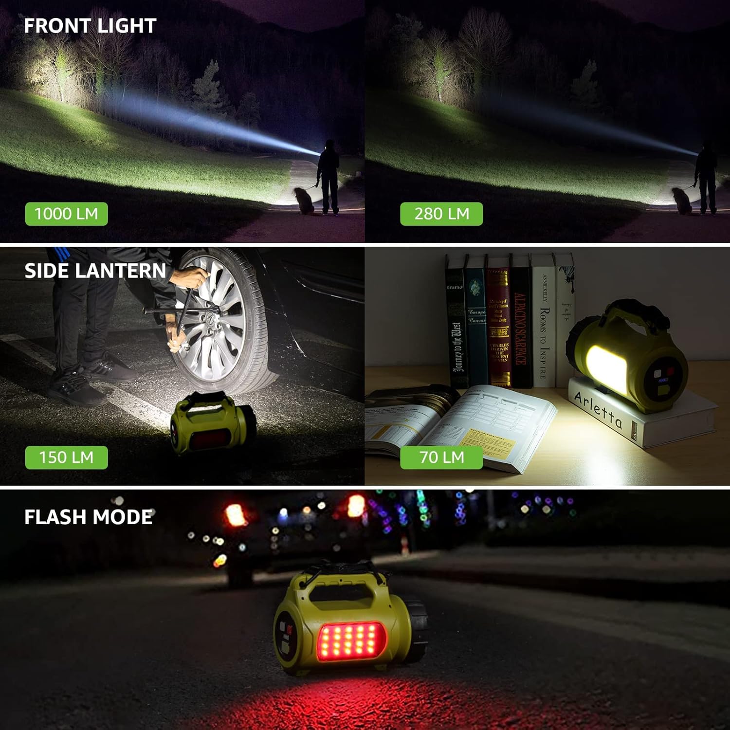 Lepro Bundle Rechargeable LED Lantern with Power Bank