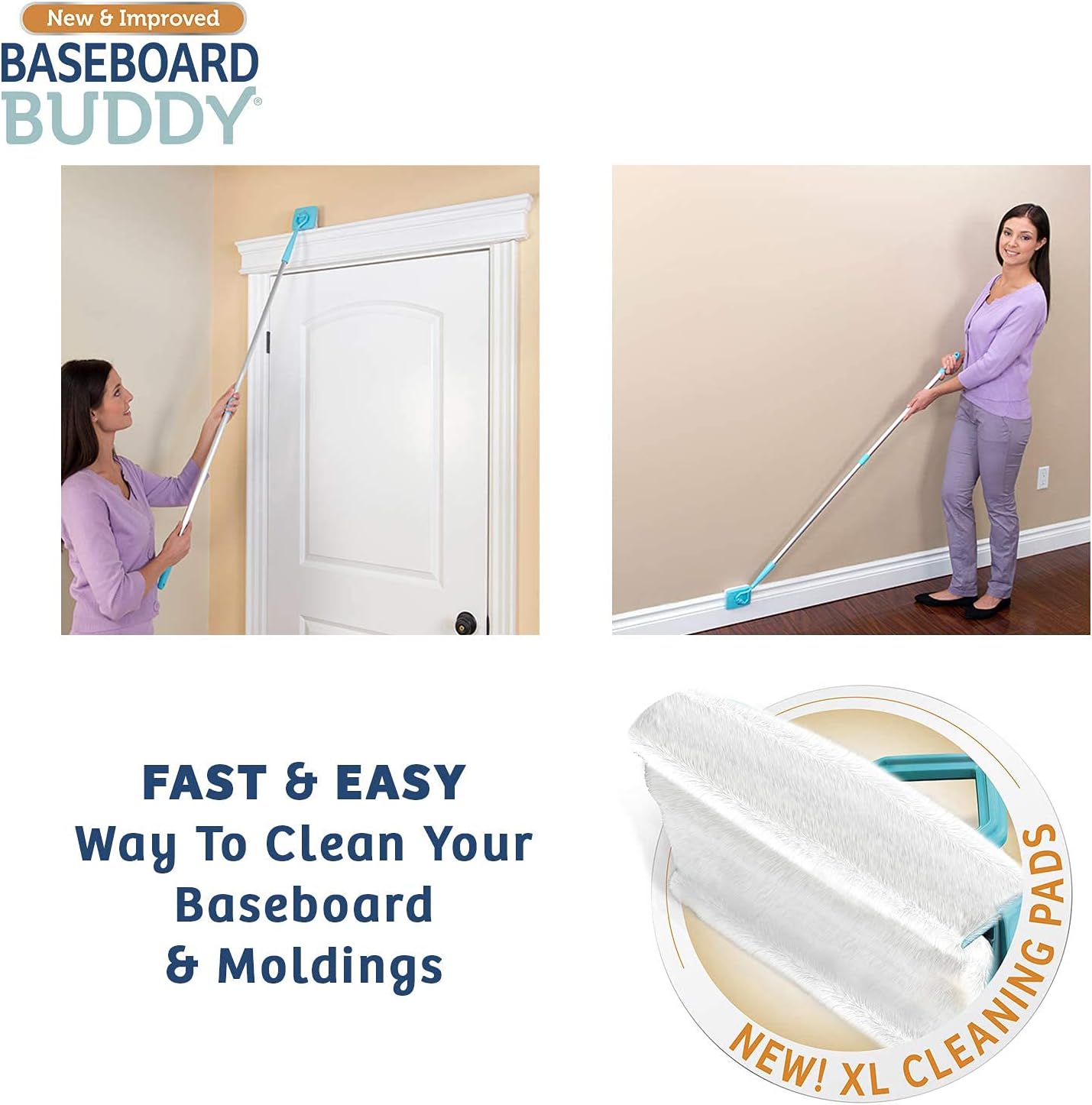 Baseboard Buddy Molding Baseboard Cleaner Tool