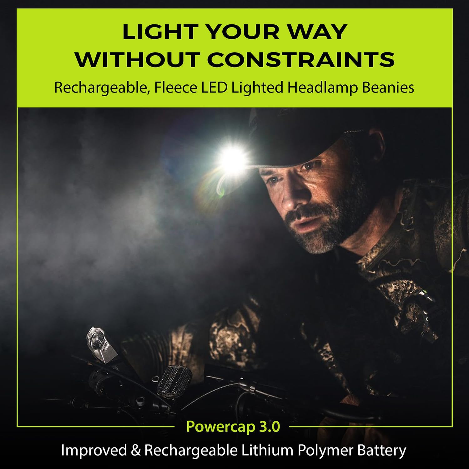 LED Hat Light - Baseball Cap with Built-In Light