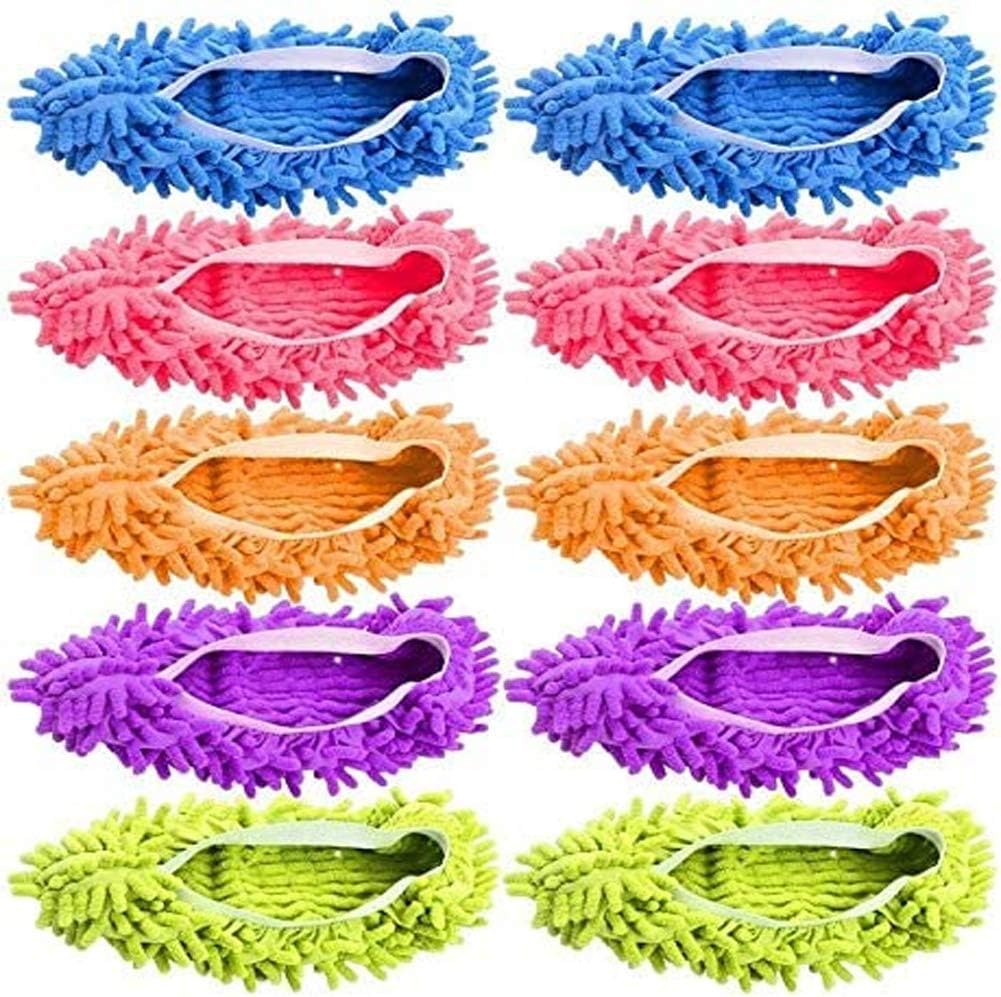 Eco-Friendly Reusable Slippers Soft Microfiber Mops for Floors