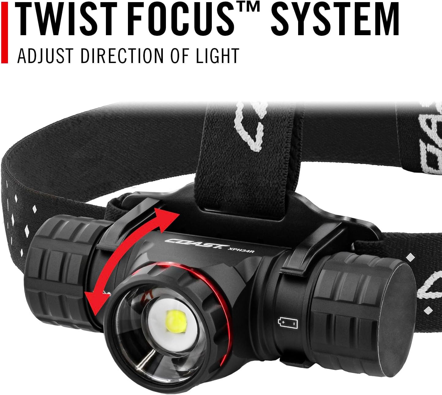 Coast XPH34R Rechargeable Dual Power Headlamp