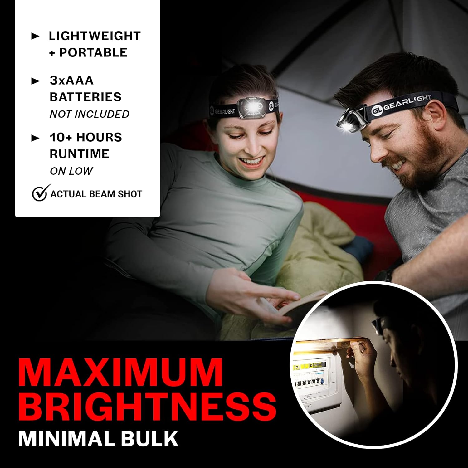 GearLight 2Pack LED Headlamp