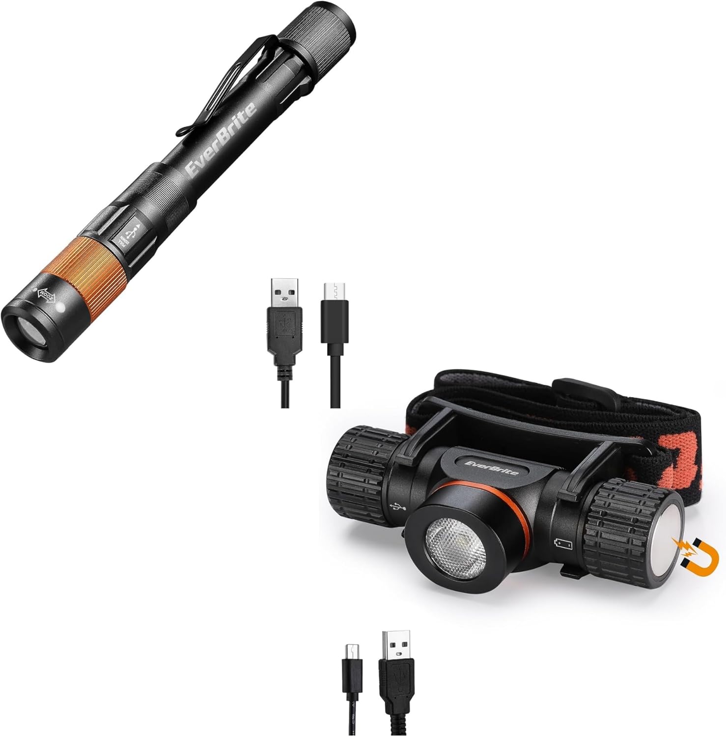 EverBrite Rechargeable Pen Light Headlamp
