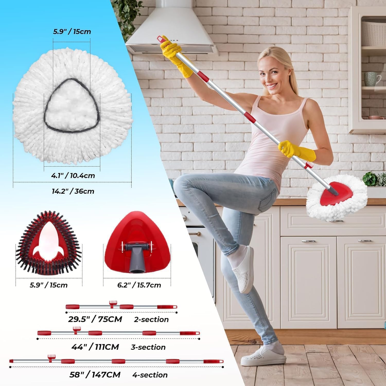 Multi-Purpose Mop Replacement Set