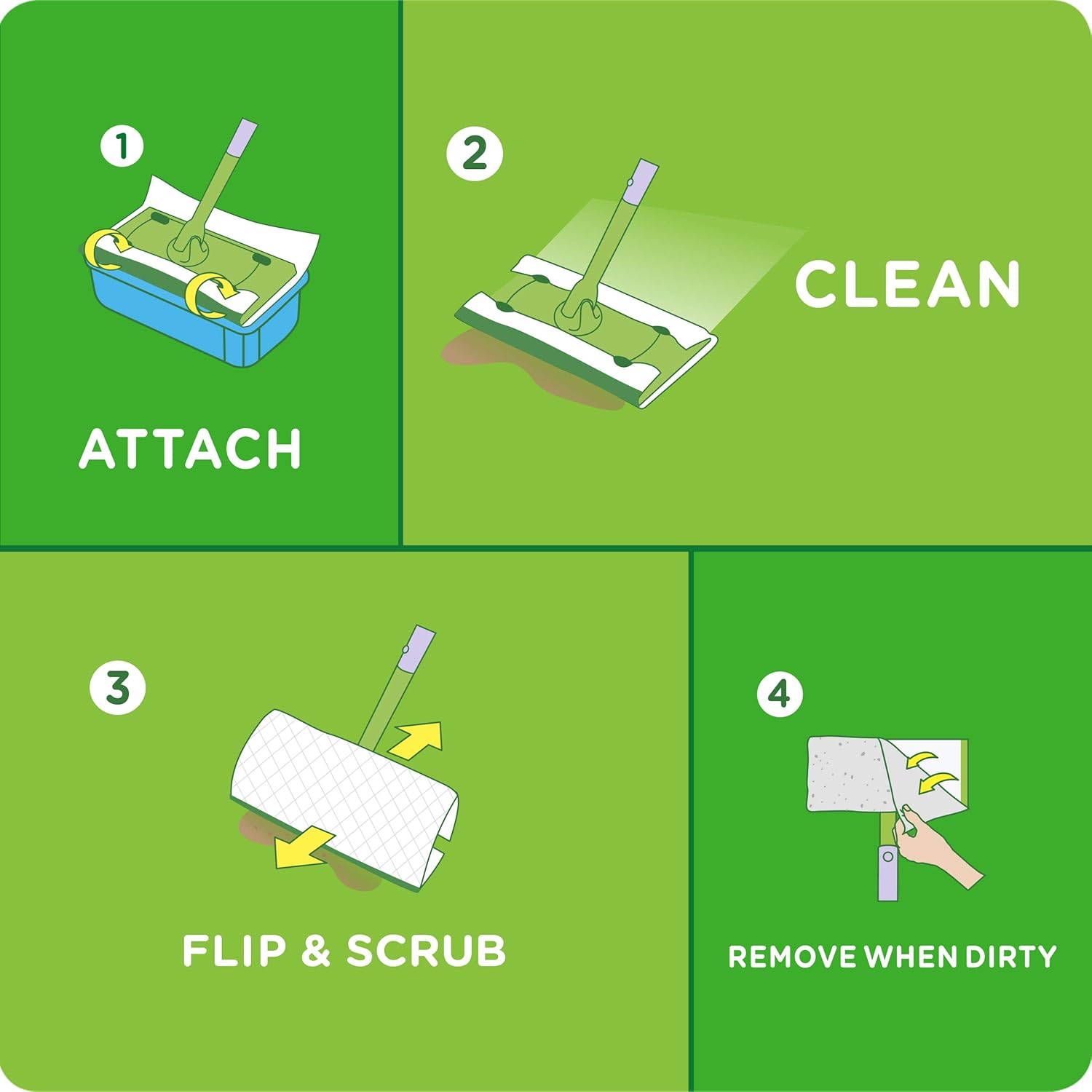Swiffer Sweep Mop 20 Count Fresh Scent Heavy Duty