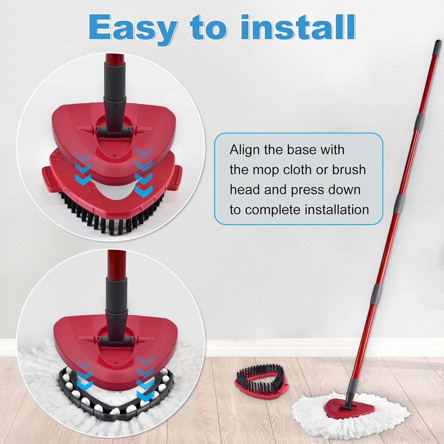 Ocedar Spin Mop Heads Replacement - 2-Piece Set
