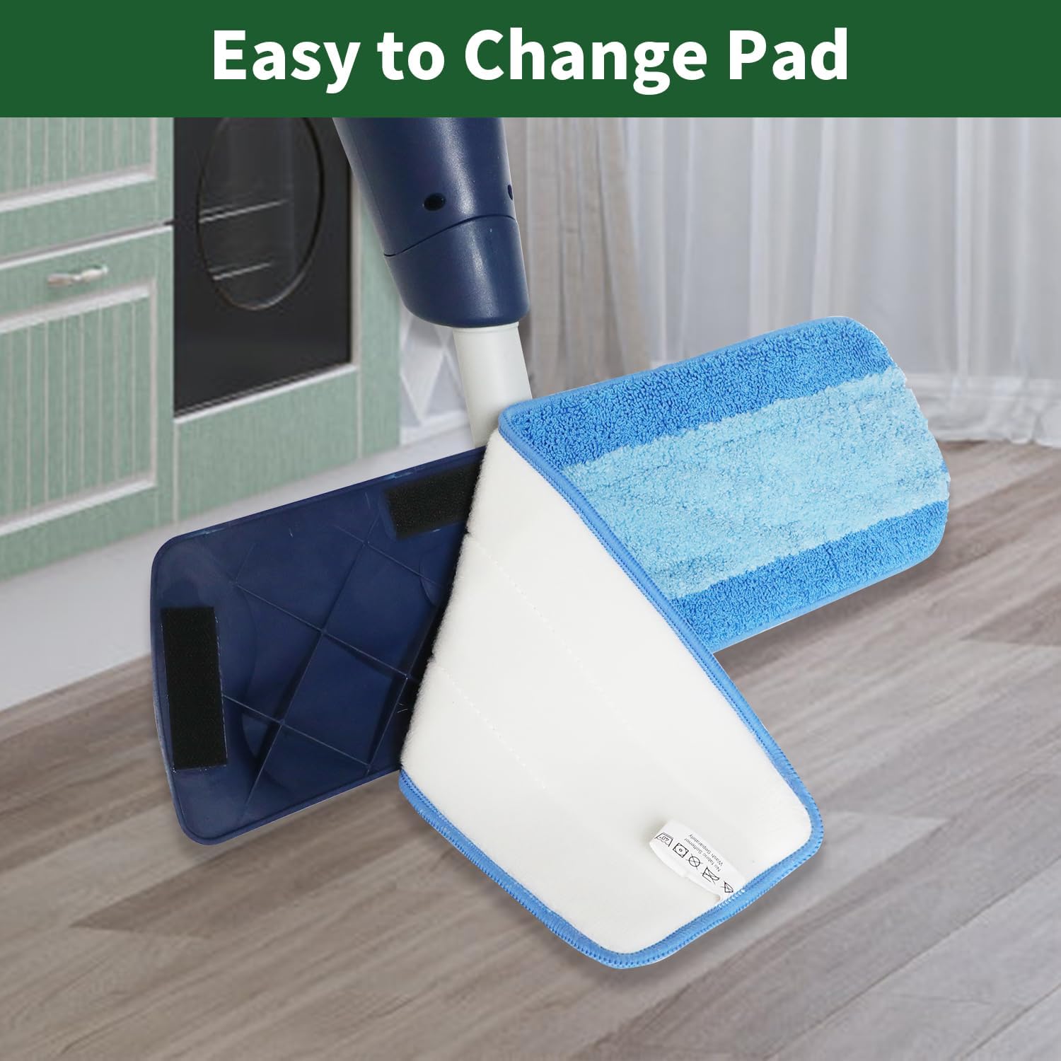 AmaVins 3 Pack Microfiber Cleaning Pads for Bona Mop