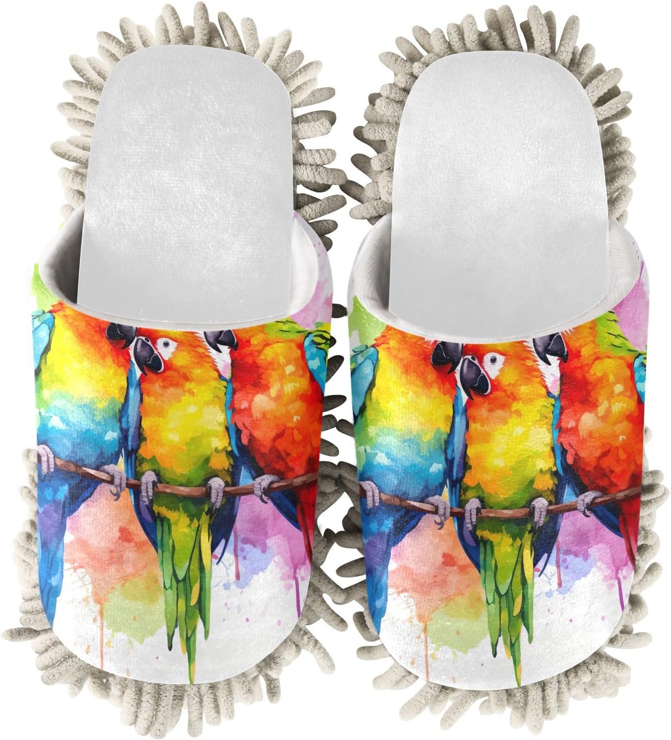 Colorful Branch Mop Slippers for Office Home