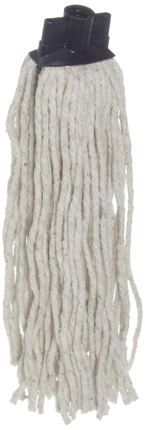 High-Quality White Cotton Mop Head for Commercial Use