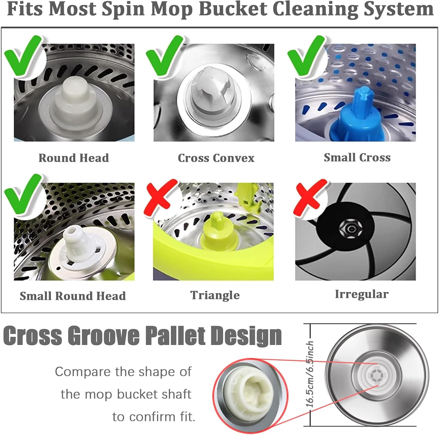 Sturdy Replacement Handle for Spin Mops 360-Degree Flexibility and Durability