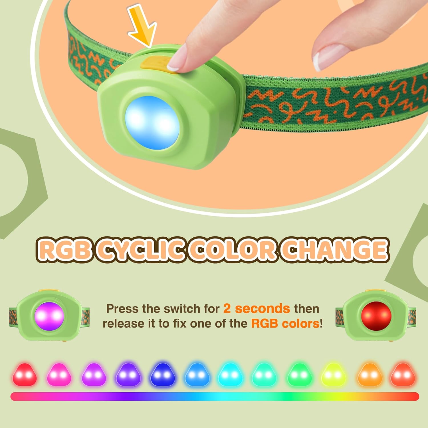 30-Pack Mini Flashlights Set Rechargeable Headlamp for Kids