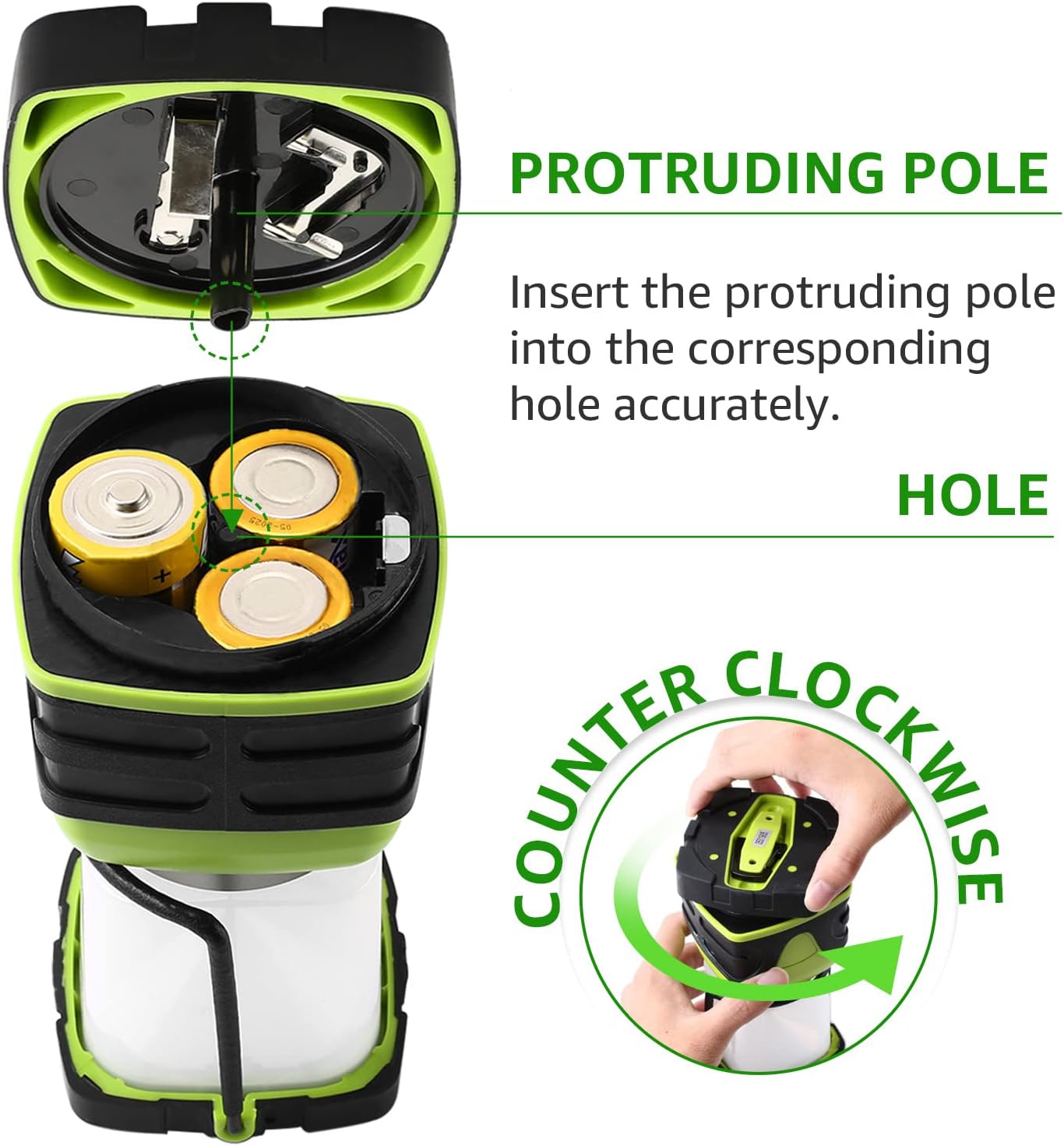 1000LM LED Camping Lantern with 4 Modes Waterproof Bright
