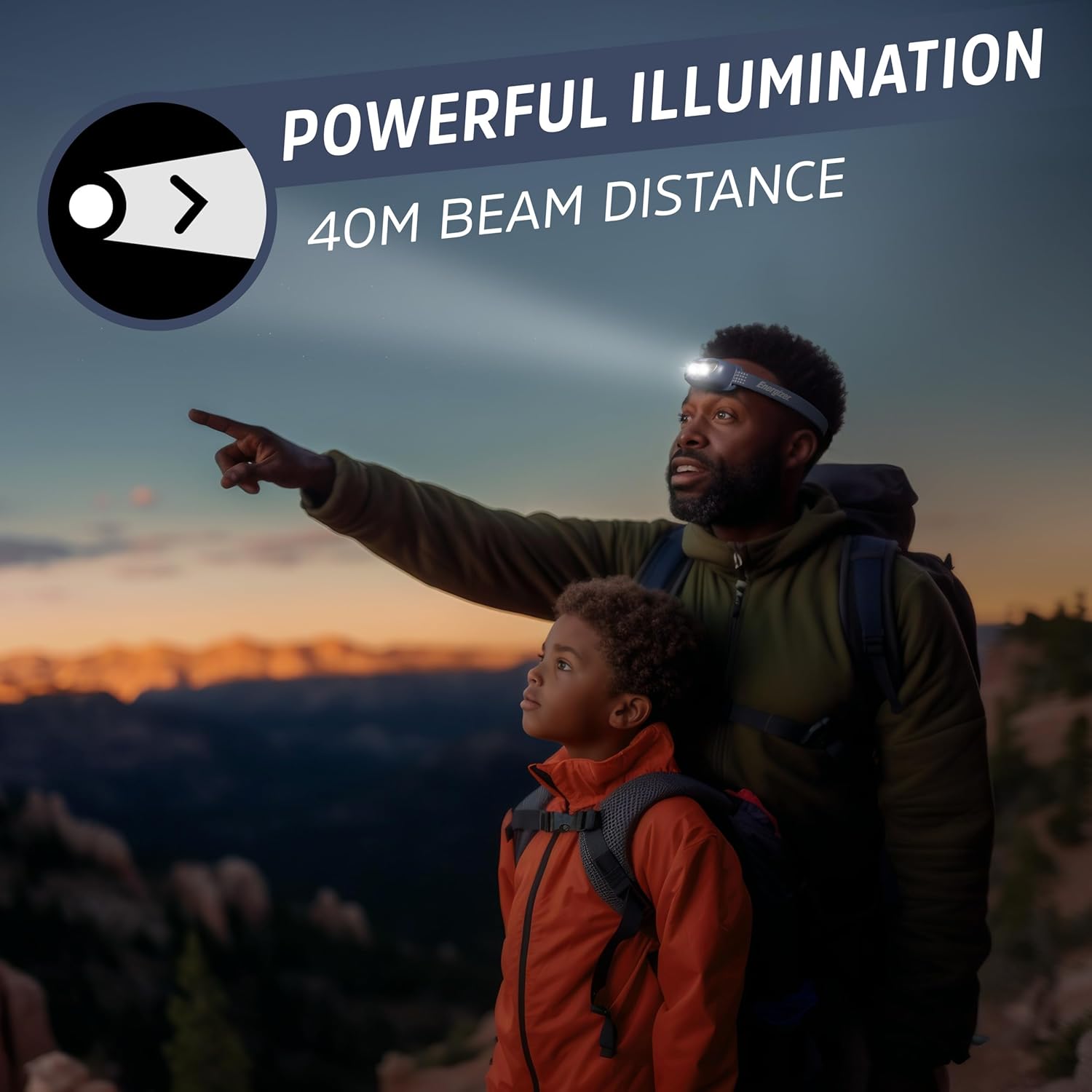 Energizer Universal LED Headlamp 2-Pack with Batteries