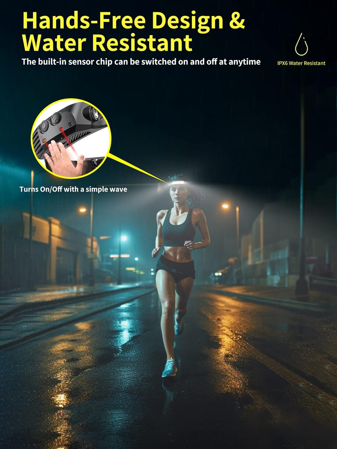Smiling Shark Headlamp Rechargeable