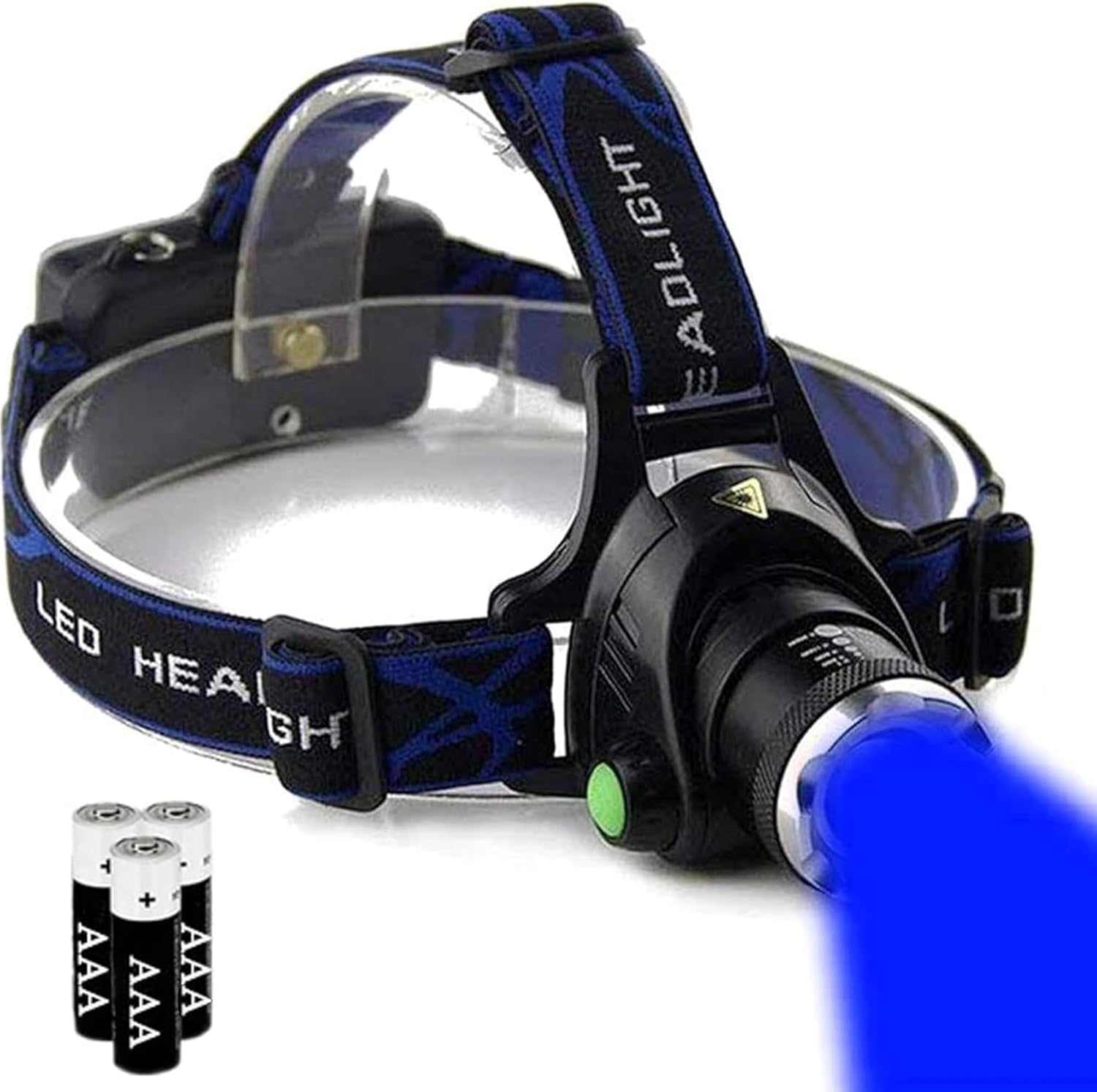 Durable Blue Light Headlamp for Night Fishing and Hunting