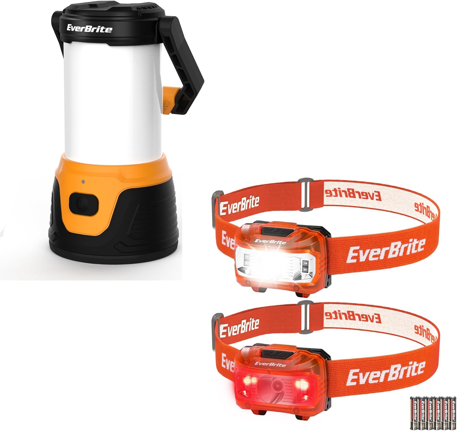1000 Lumens Rechargeable Camping Lantern 2 Pack Headlamp US