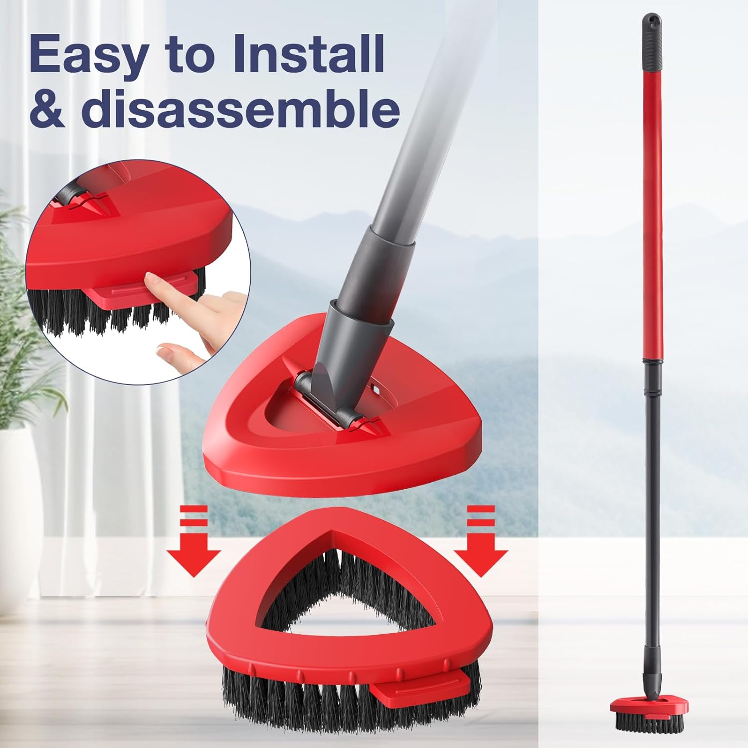 Spin Mop Scrub Brush Head for RinseClean 2-Tank System