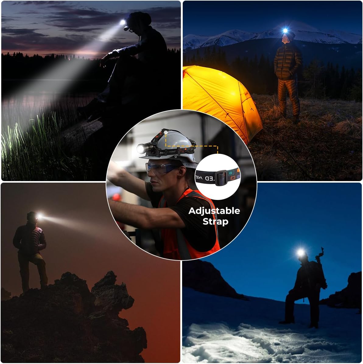 UUYEE Rechargeable 2-Pack Headlamp