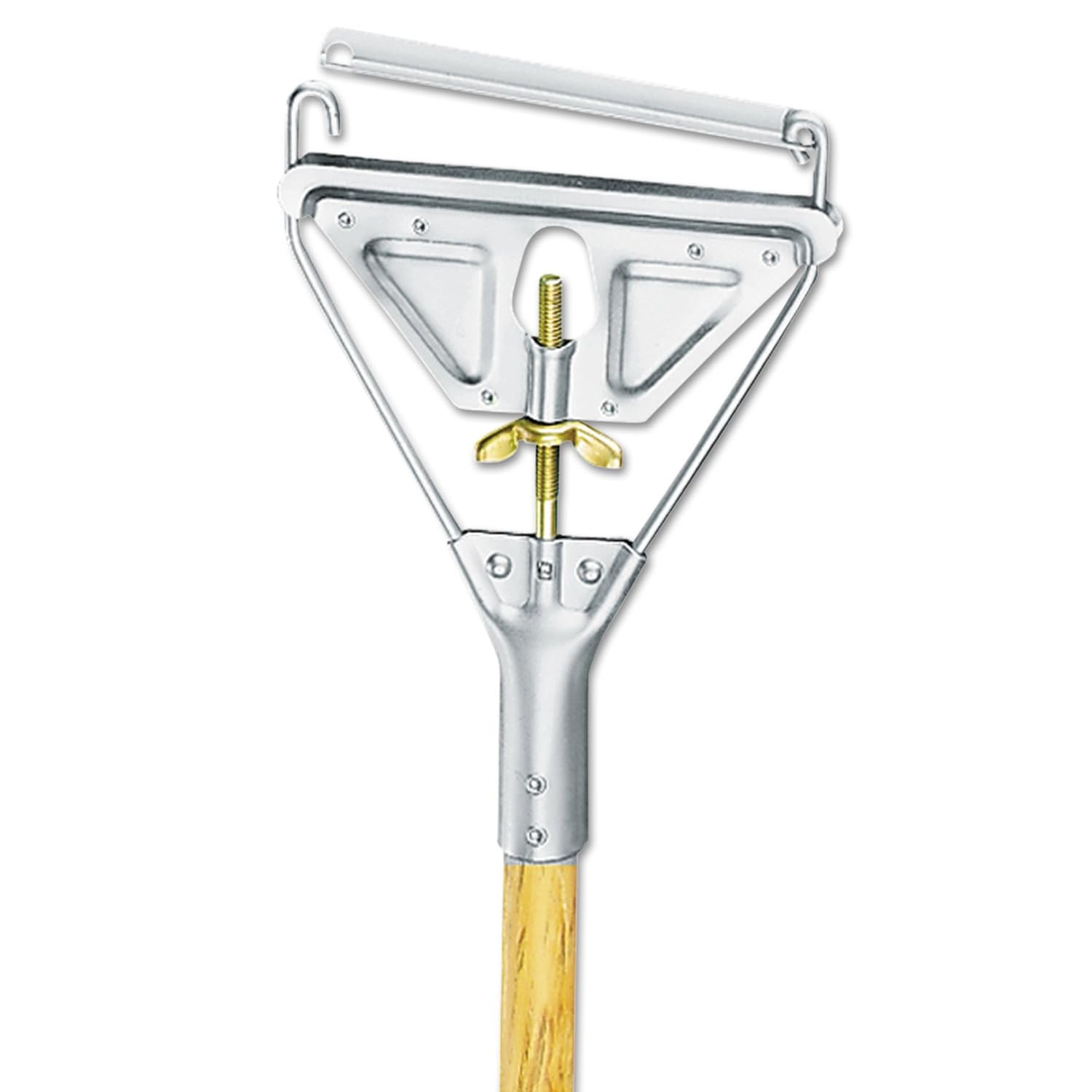 Quick Change Metal Head Wooden Mop Handle 78 x 54