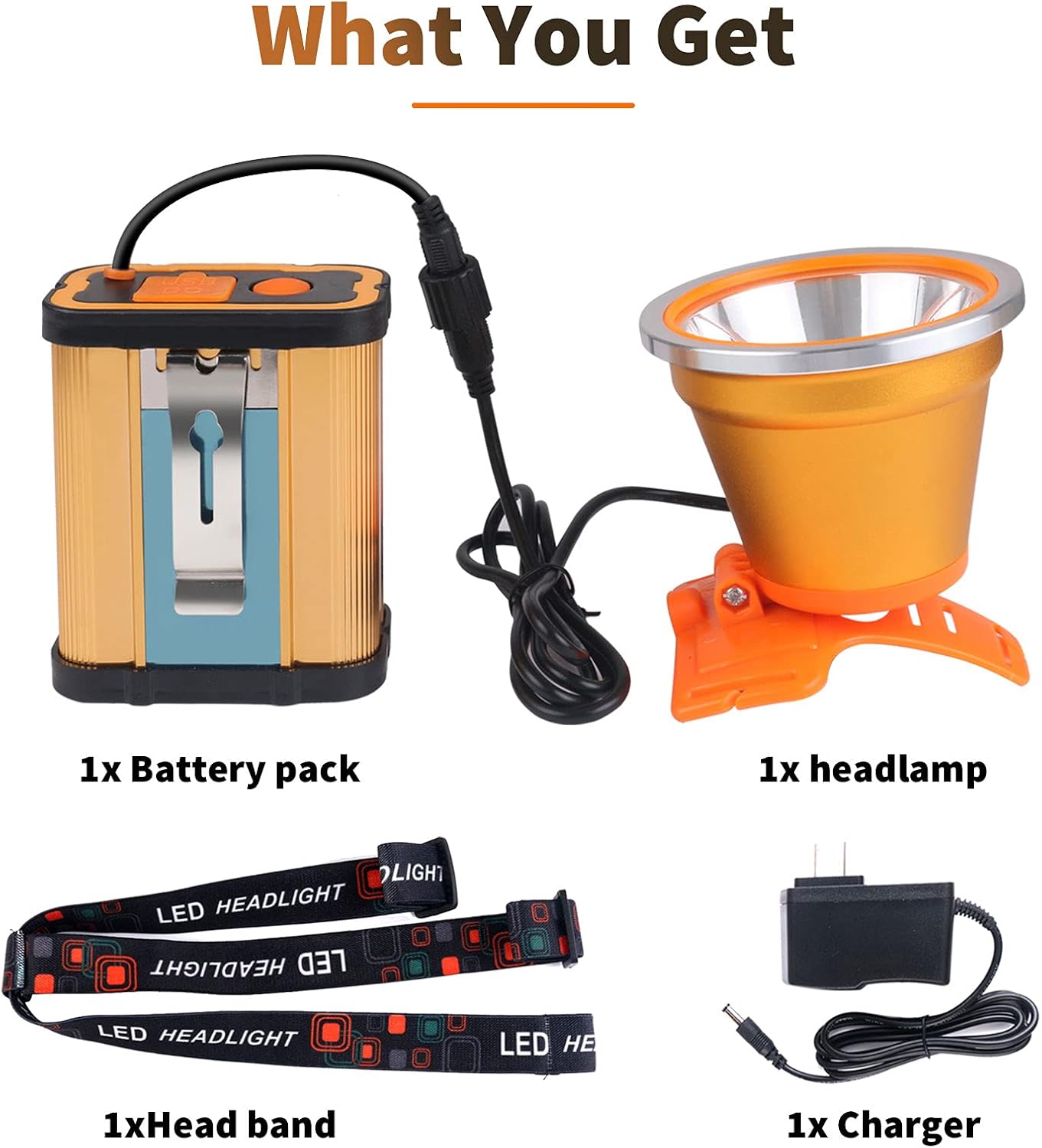 Vanmale - Superbright Portable Headlight with Rechargeable Battery
