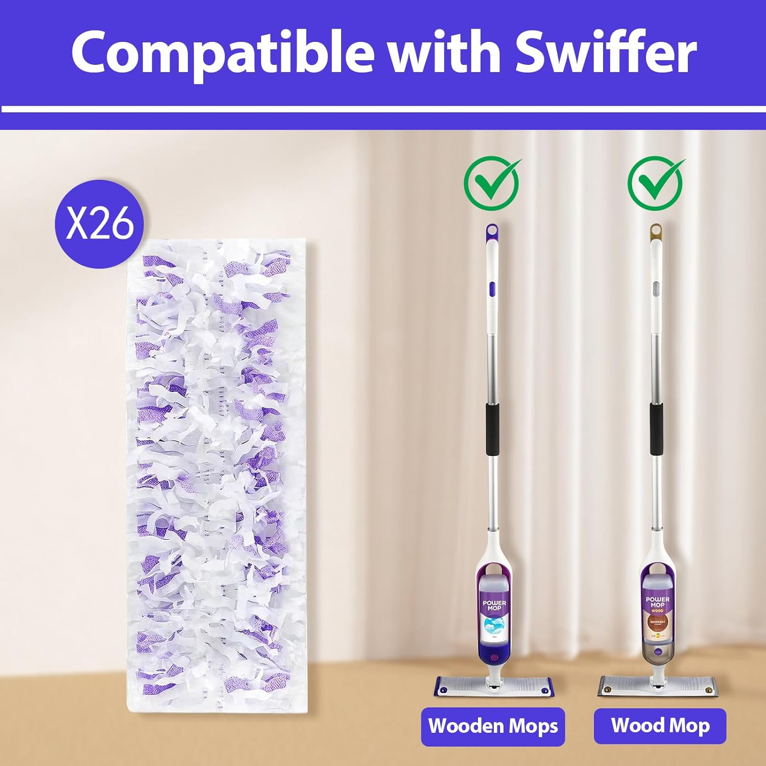 26 Count Swiffer PowerMop Mopping Pads