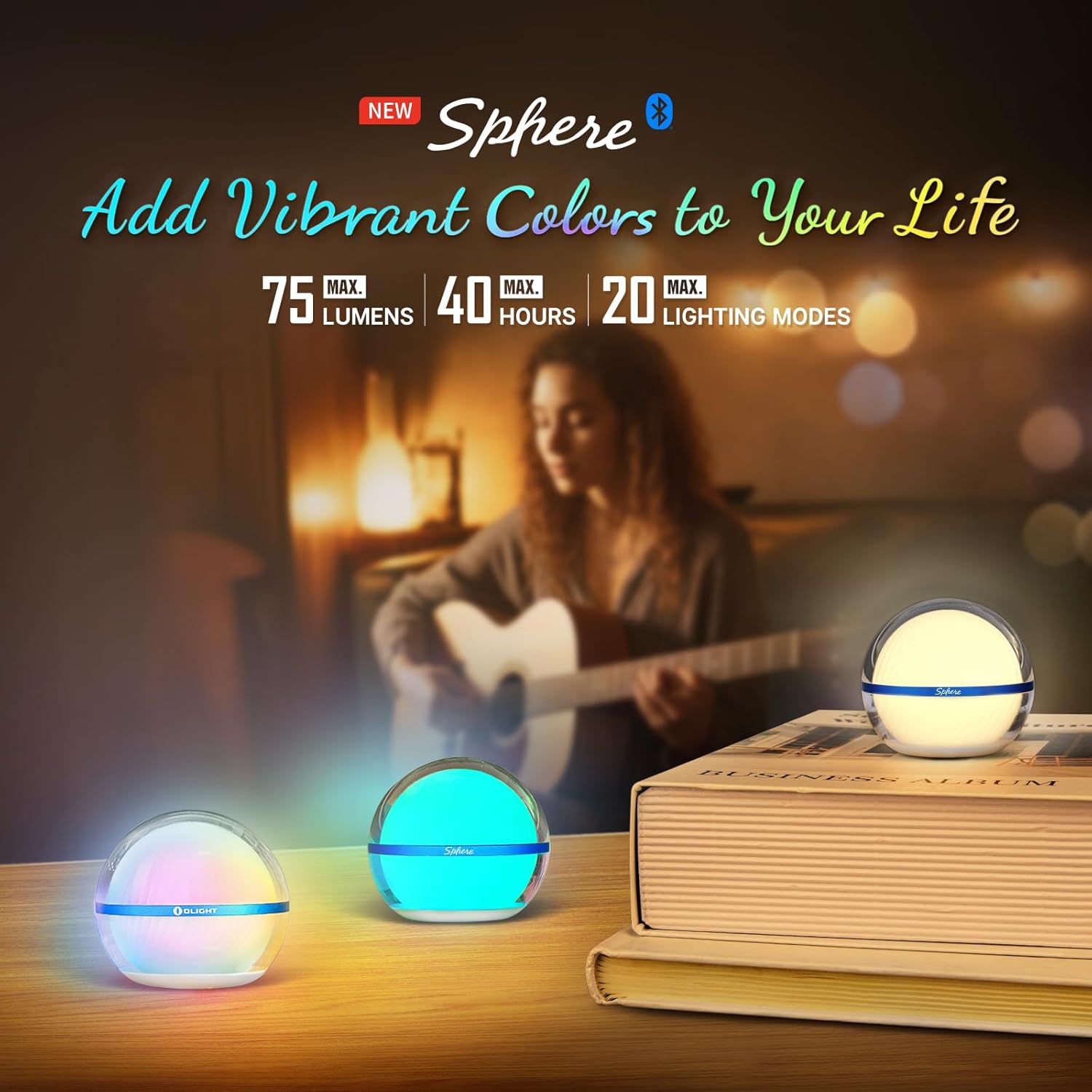 Perun 2 Mini 1100 Lumens Sphere Desk Light